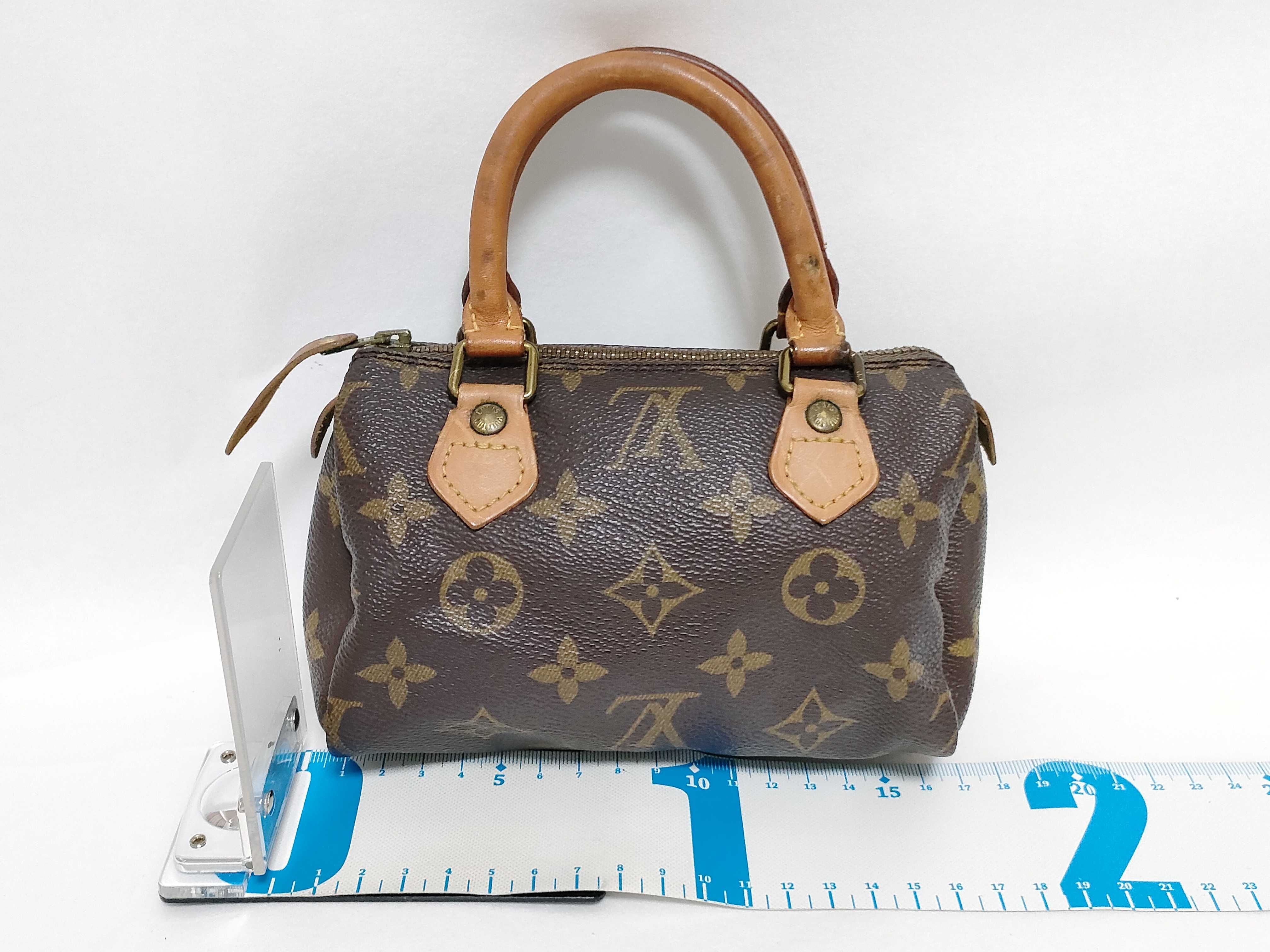Monogram Louis Vuitton Mini Speedy Monogram 2-way Shoulder Bag Handbag — view 2