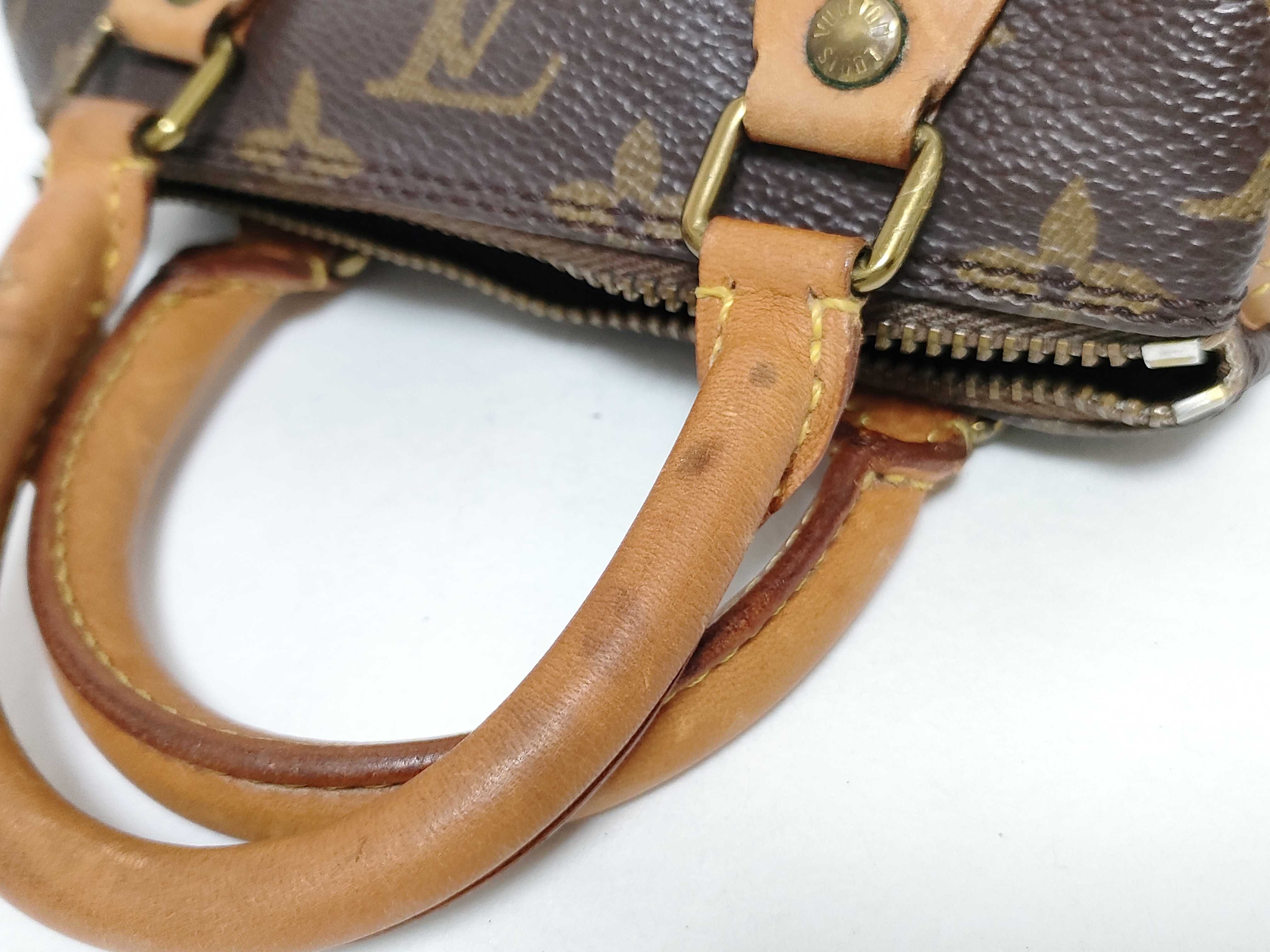 Monogram Louis Vuitton Mini Speedy Monogram 2-way Shoulder Bag Handbag — view 14