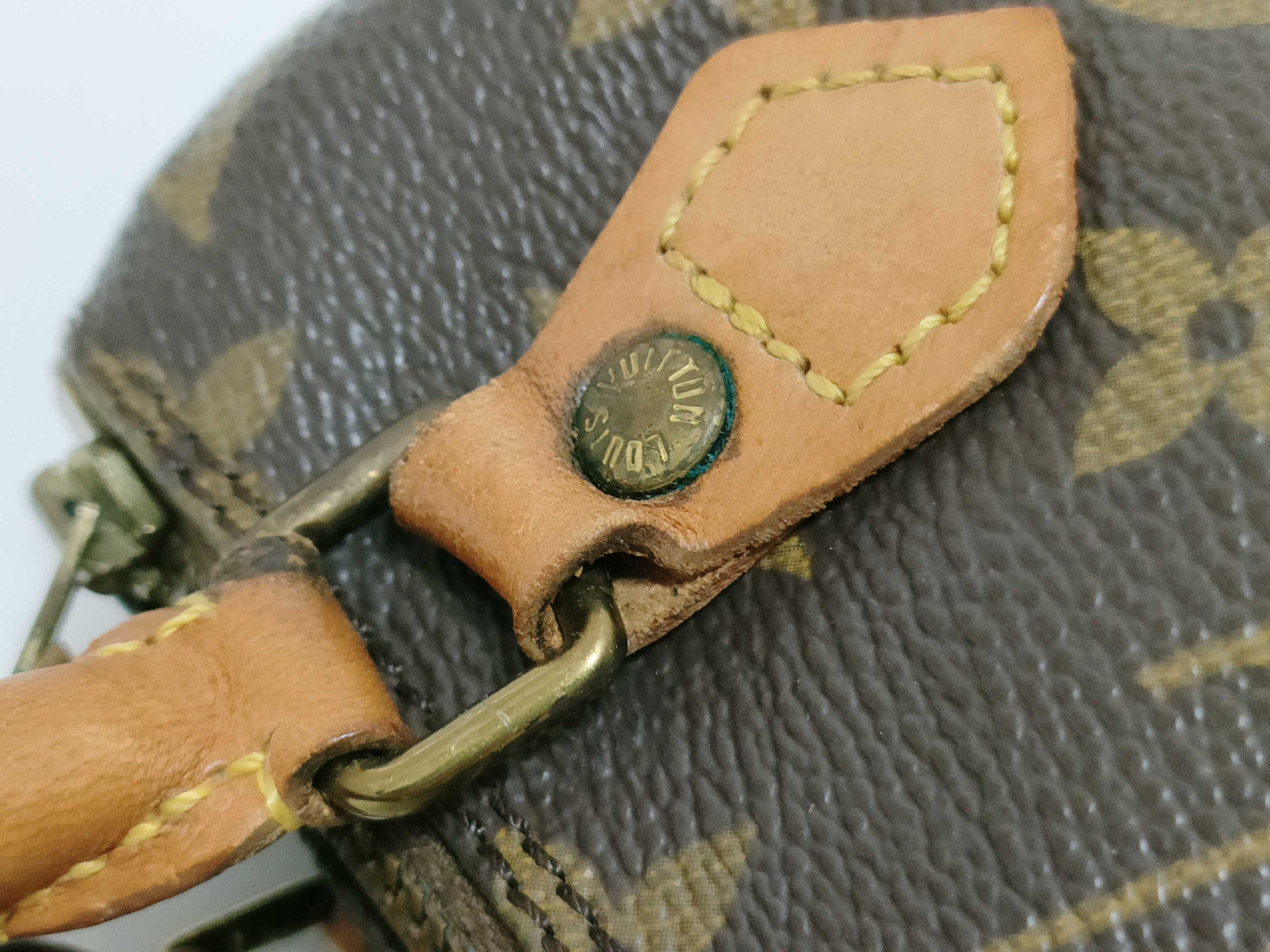 Monogram Louis Vuitton Mini Speedy Monogram 2-way Shoulder Bag Handbag — view 5