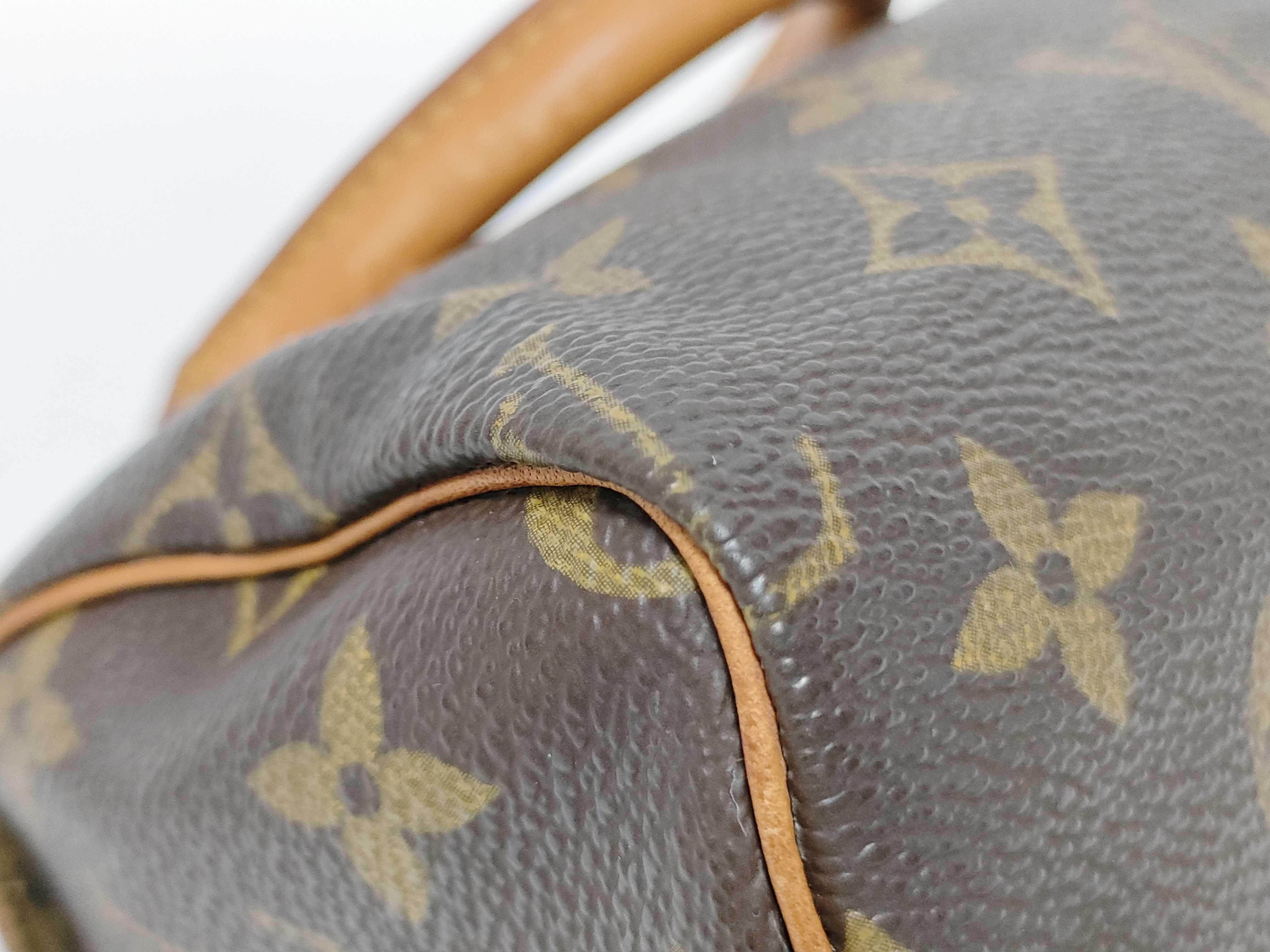 Monogram Louis Vuitton Mini Speedy Monogram 2-way Shoulder Bag Handbag — view 8