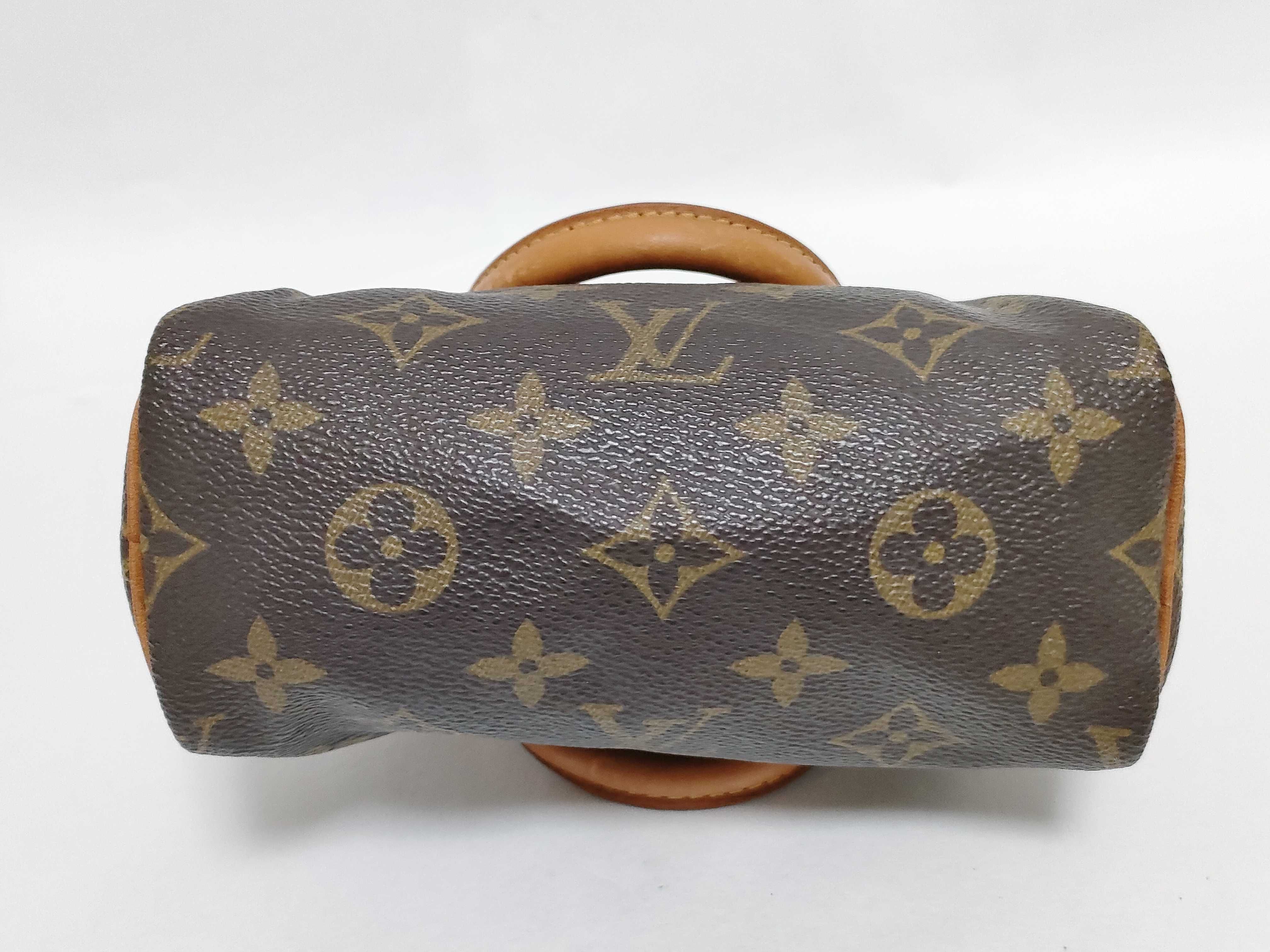 Monogram Louis Vuitton Mini Speedy Monogram 2-way Shoulder Bag Handbag — view 9