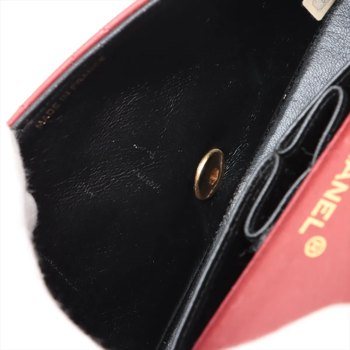 Matelasse Lambskin Single Flap Single Chain Bag Red Gold Hardware 1253410 No. 1 — view 10