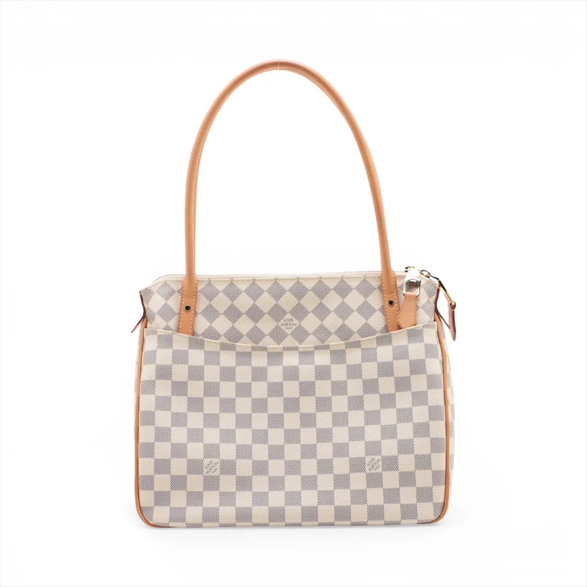 Damier Azur Figeri PM N41176 SN3142 White x Beige — view 2