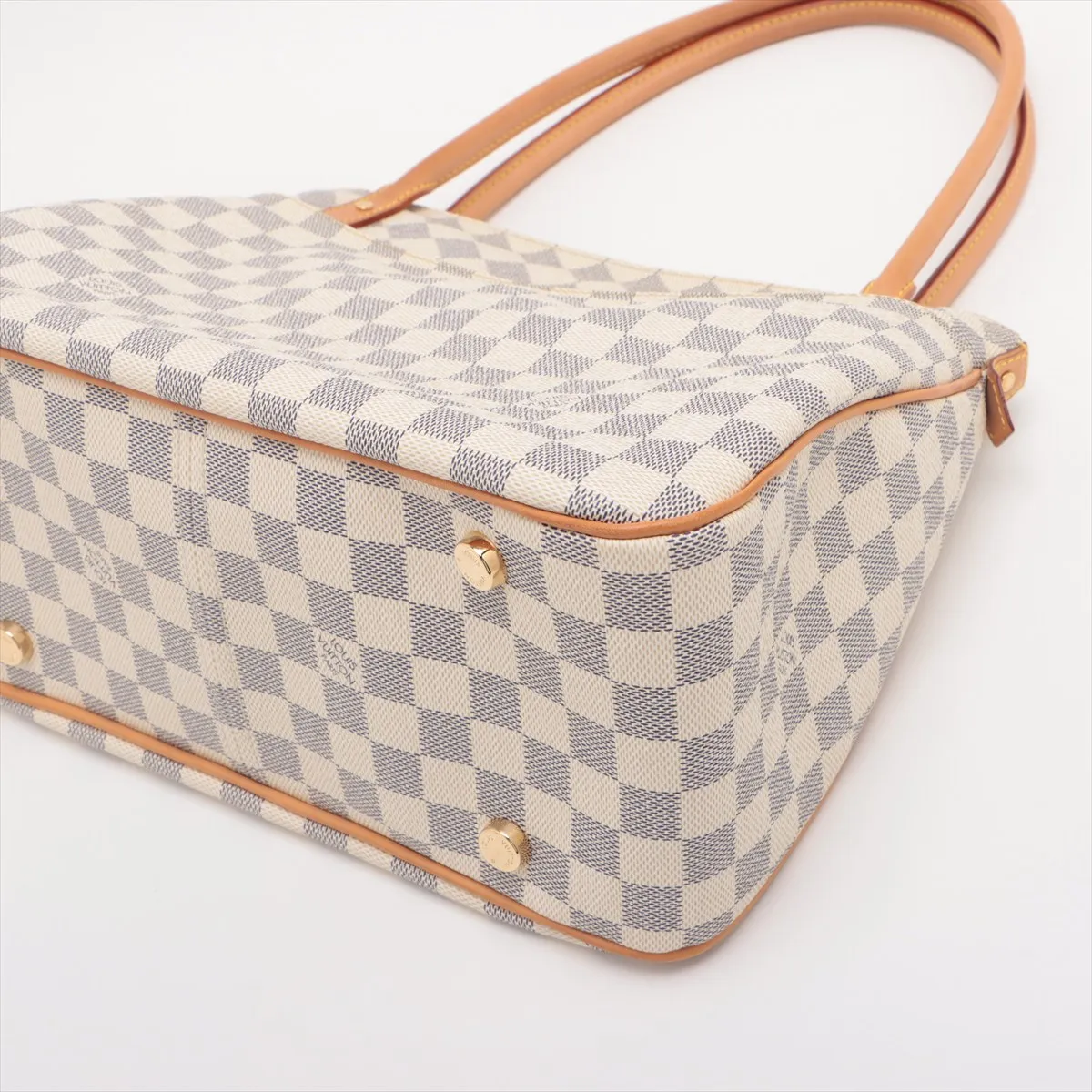 Damier Azur Figeri PM N41176 SN3142 White x Beige — view 3