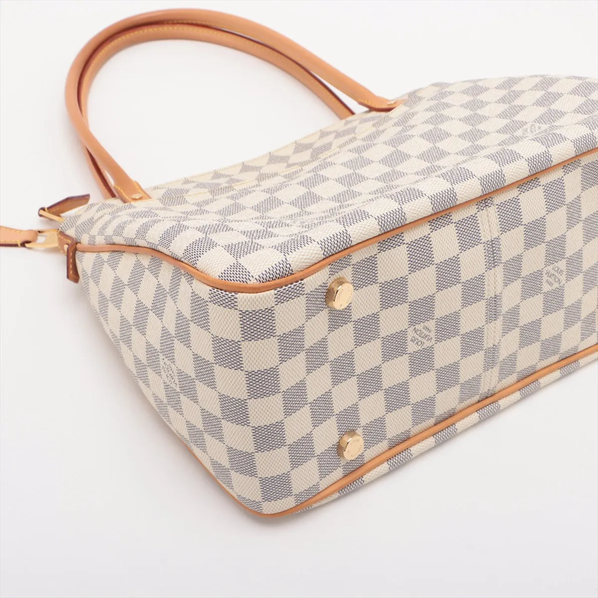 Damier Azur Figeri PM N41176 SN3142 White x Beige — view 4