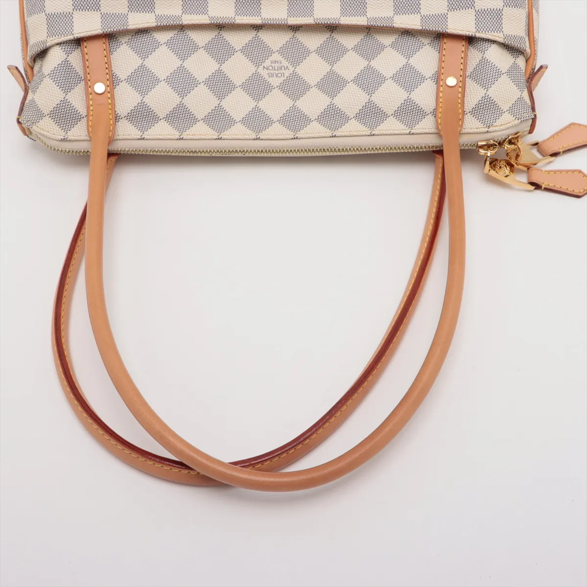 Damier Azur Figeri PM N41176 SN3142 White x Beige — view 5