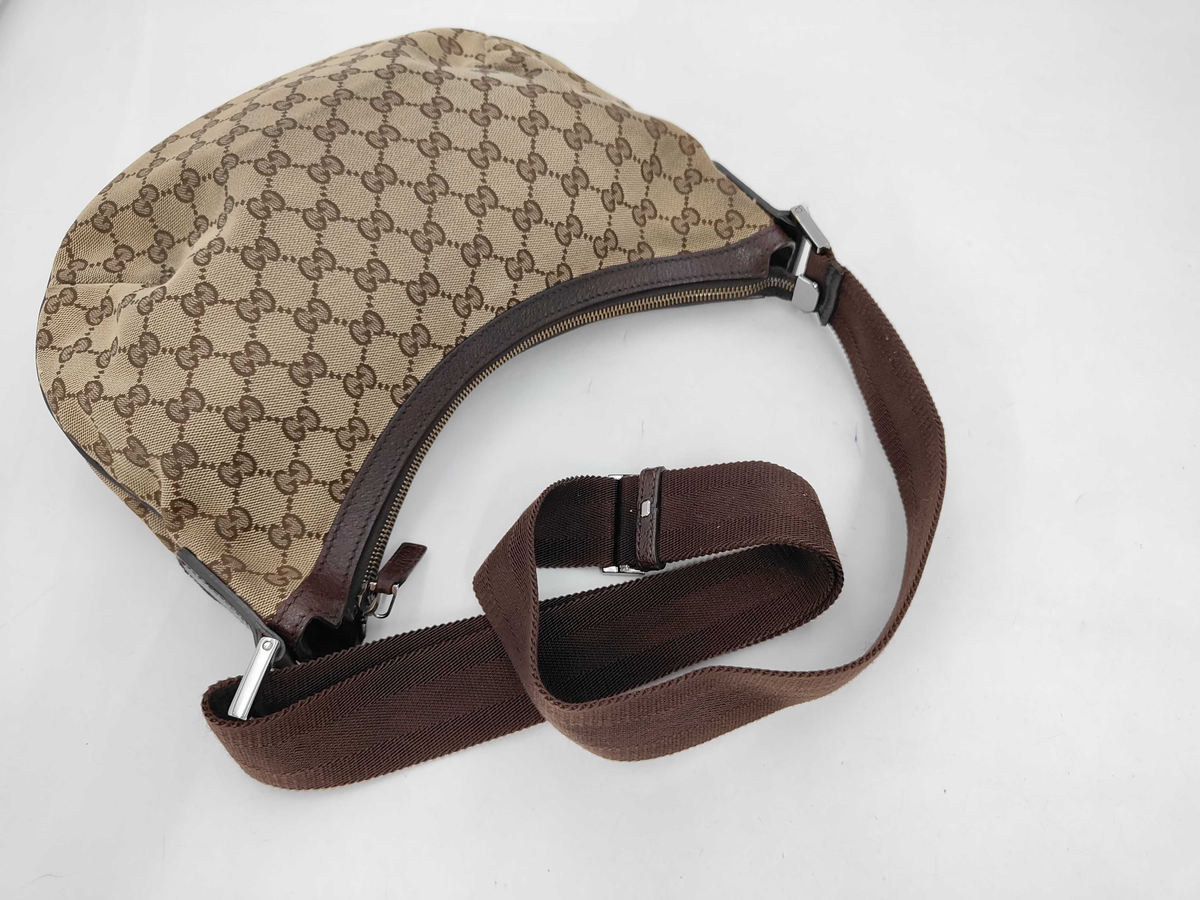 GG Canvas x Leather Shoulder Bag — view 7