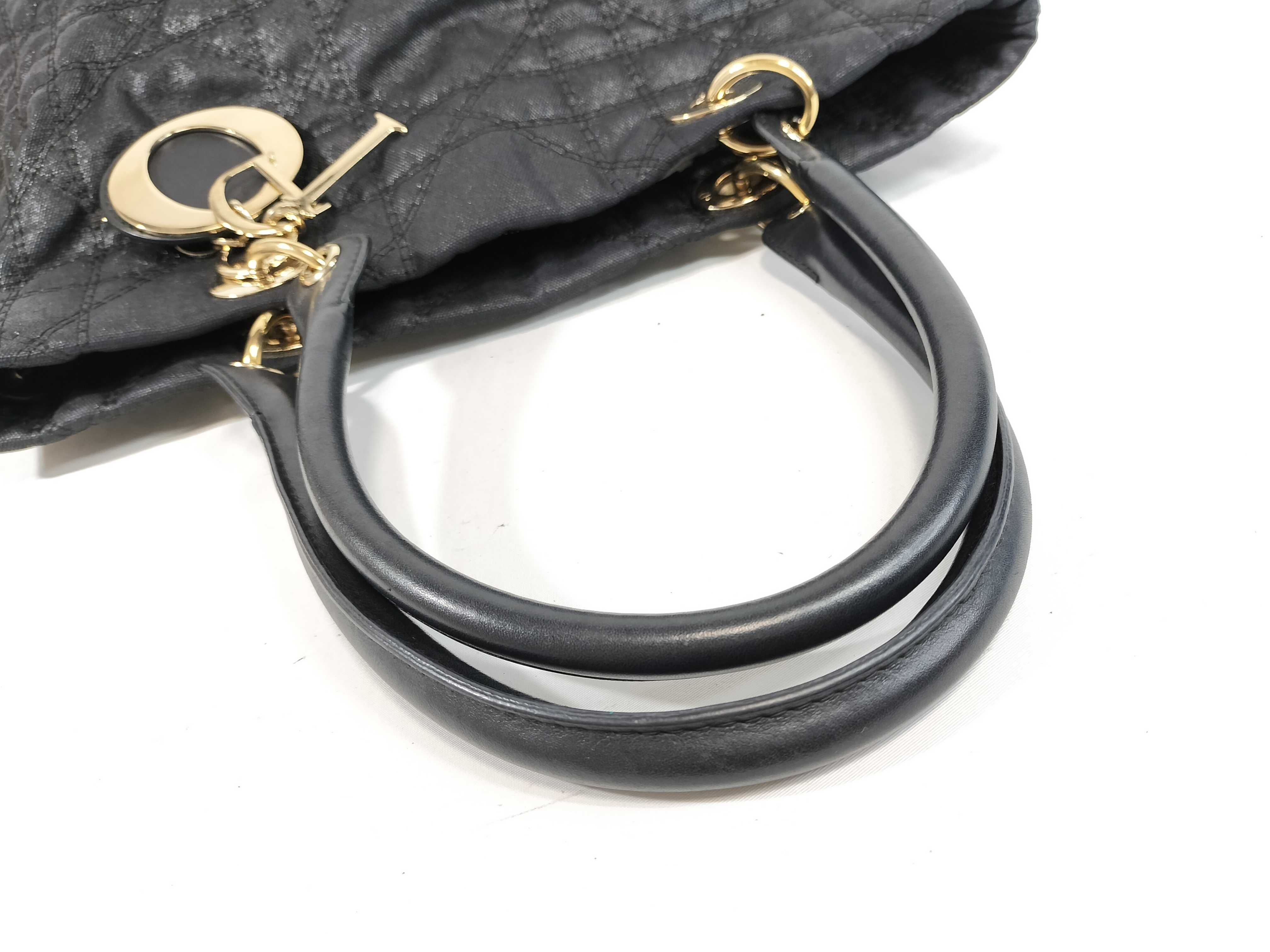 Cannage Shoulder Bag Black Tote Bag — view 3