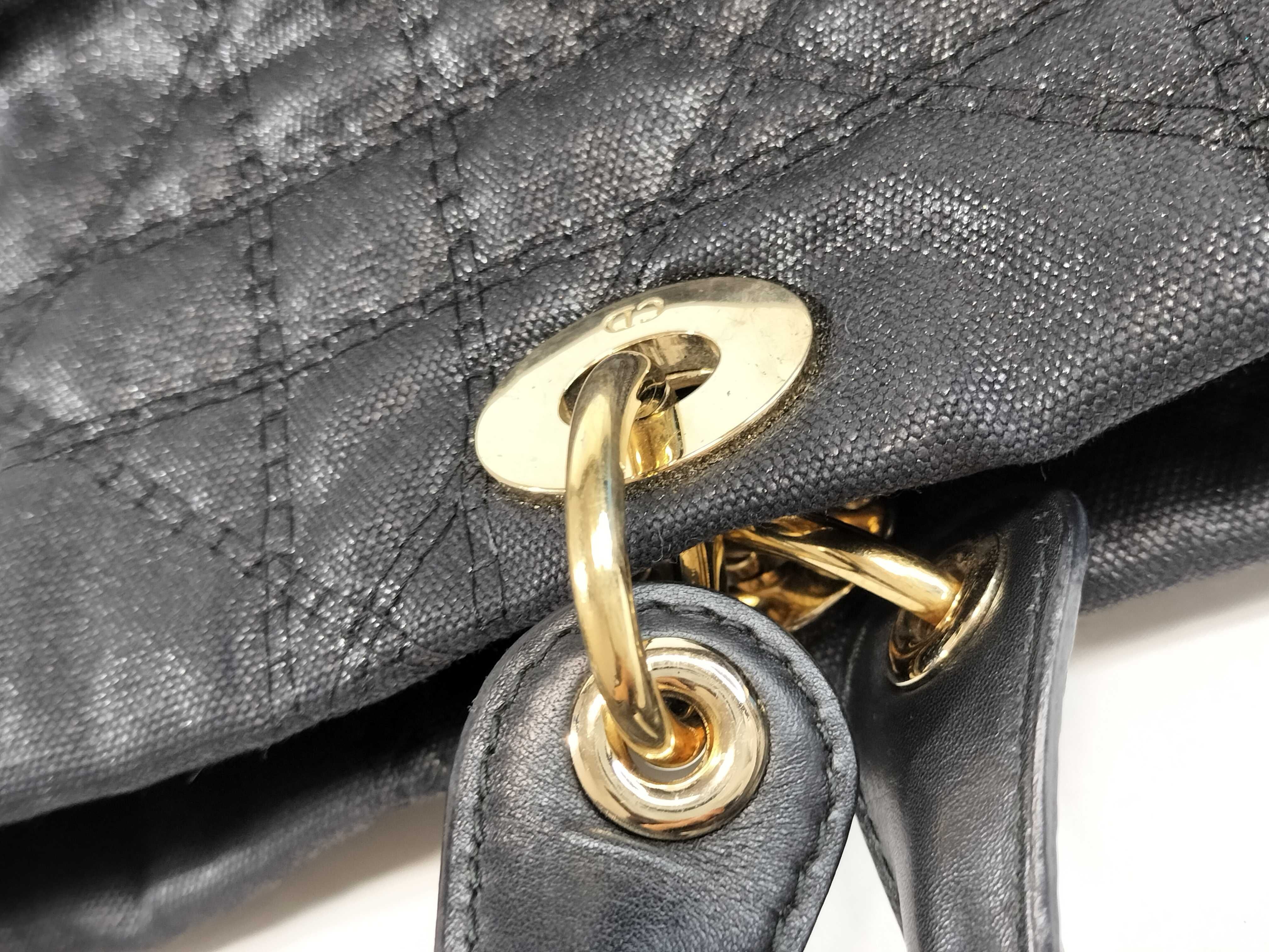 Cannage Shoulder Bag Black Tote Bag — view 5