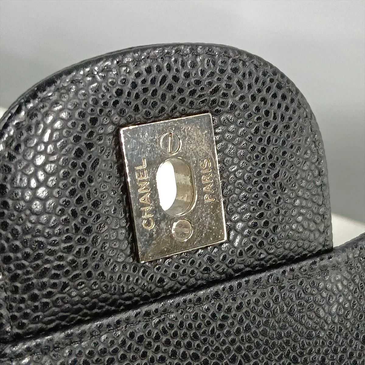 [Individually packaged] Chanel Large Matelassé 30 Caviar Skin Double Flap Double Chain Bag, Black with Silver Hardware, 17316651, Serial Number 17, A58600 — view 14