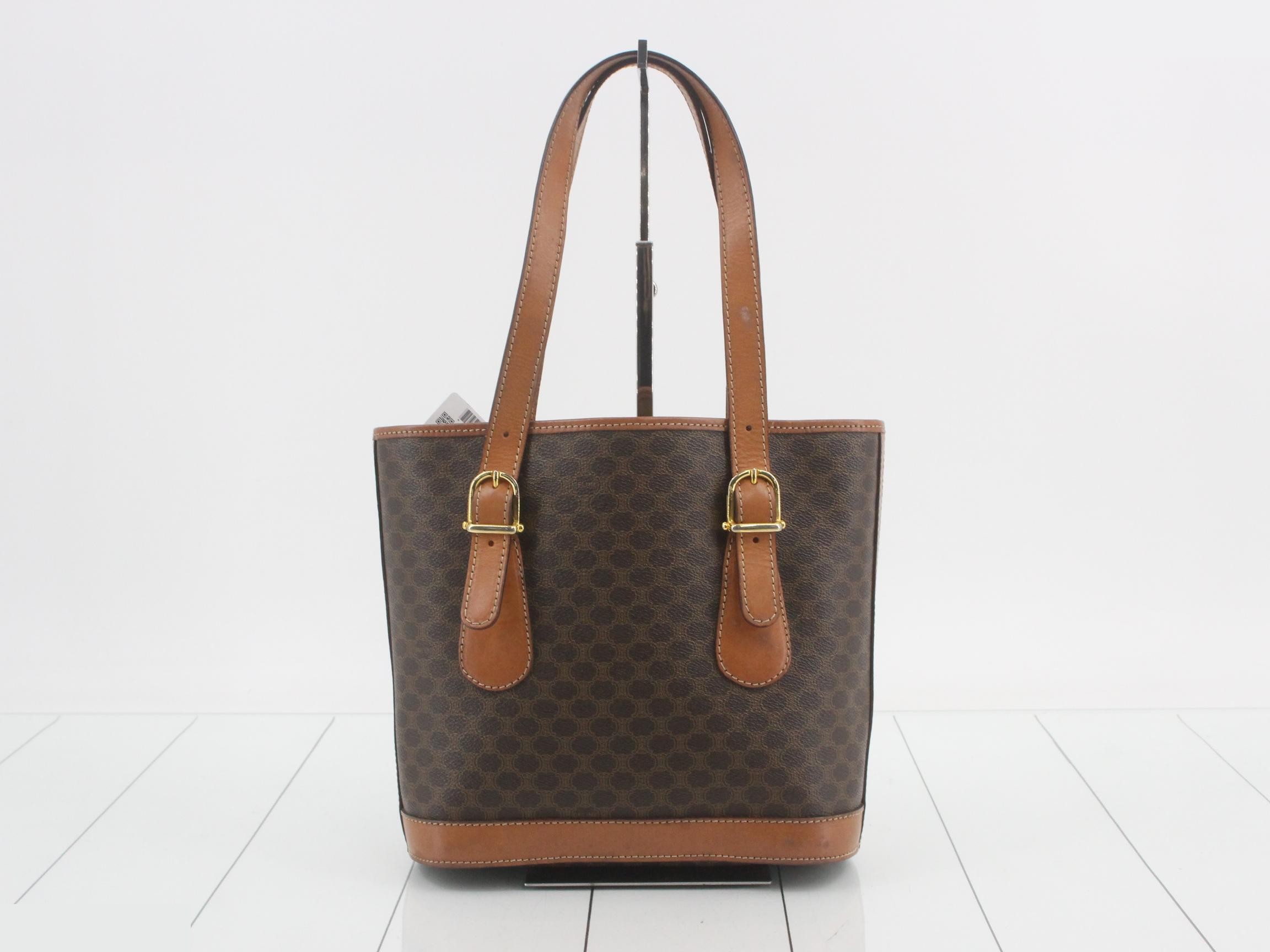 Macadam Tote Bag, Brown, PVC/Leather — view 2