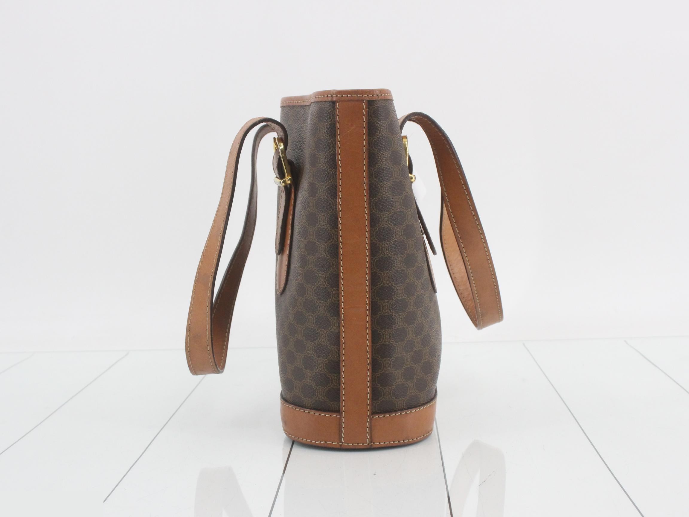 Macadam Tote Bag, Brown, PVC/Leather — view 4