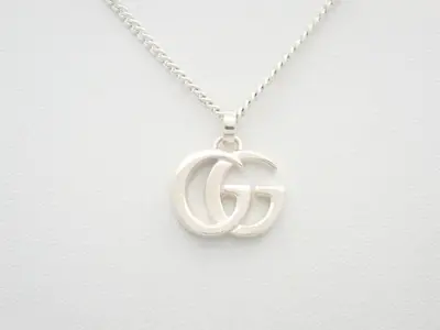 GG Marmont Silver Necklace, 925 Sterling Silver, 13.2g, Chain approx. 54cm