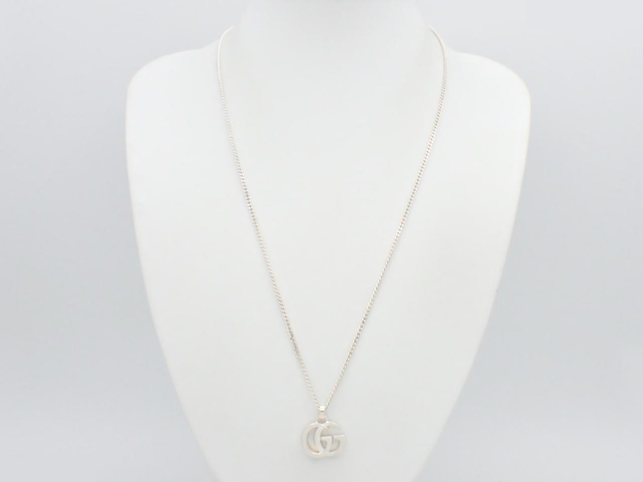 GG Marmont Silver Necklace, 925 Sterling Silver, 13.2g, Chain approx. 54cm — view 3