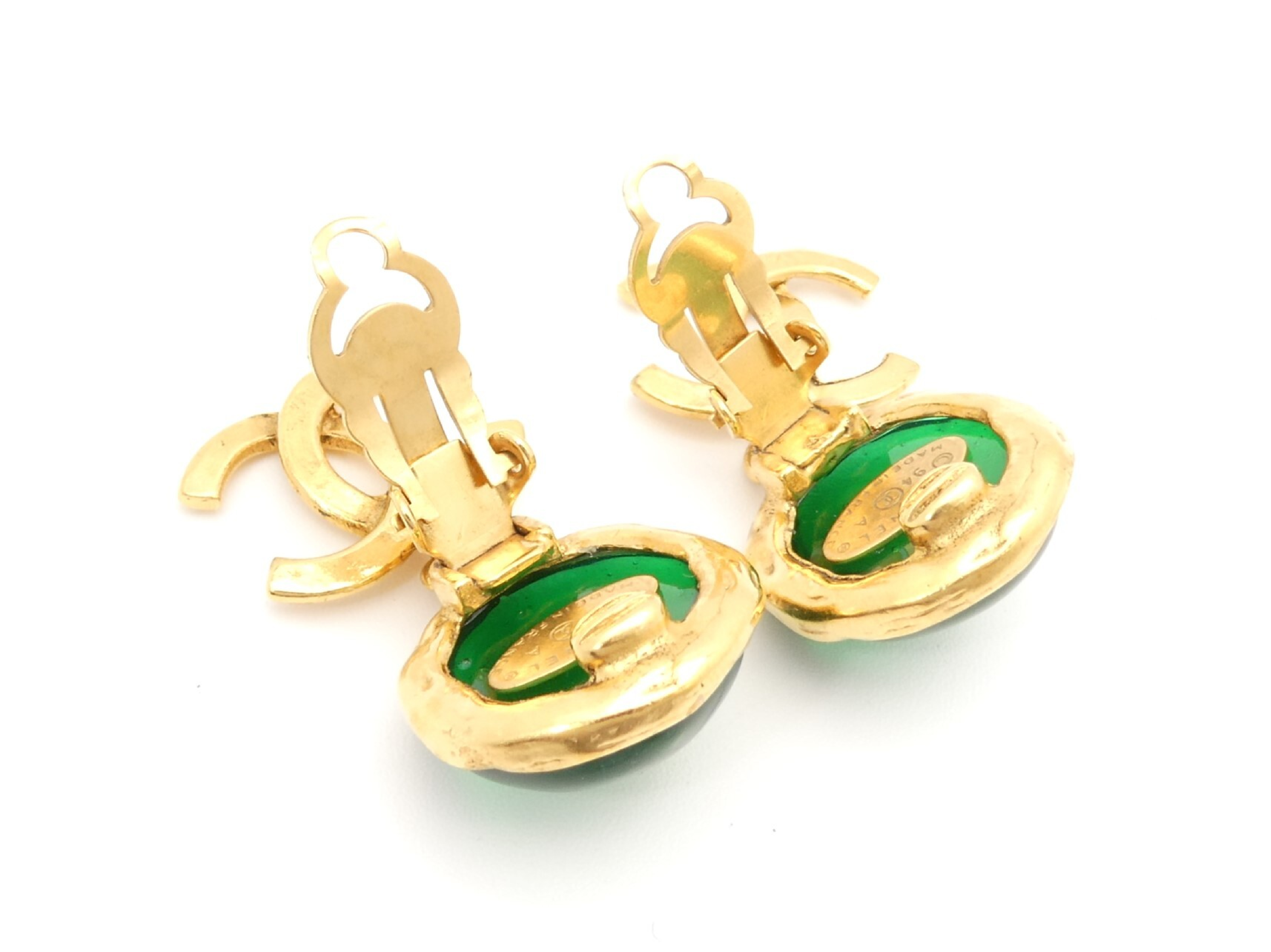Coco Mark Gold Swing Earrings — view 4