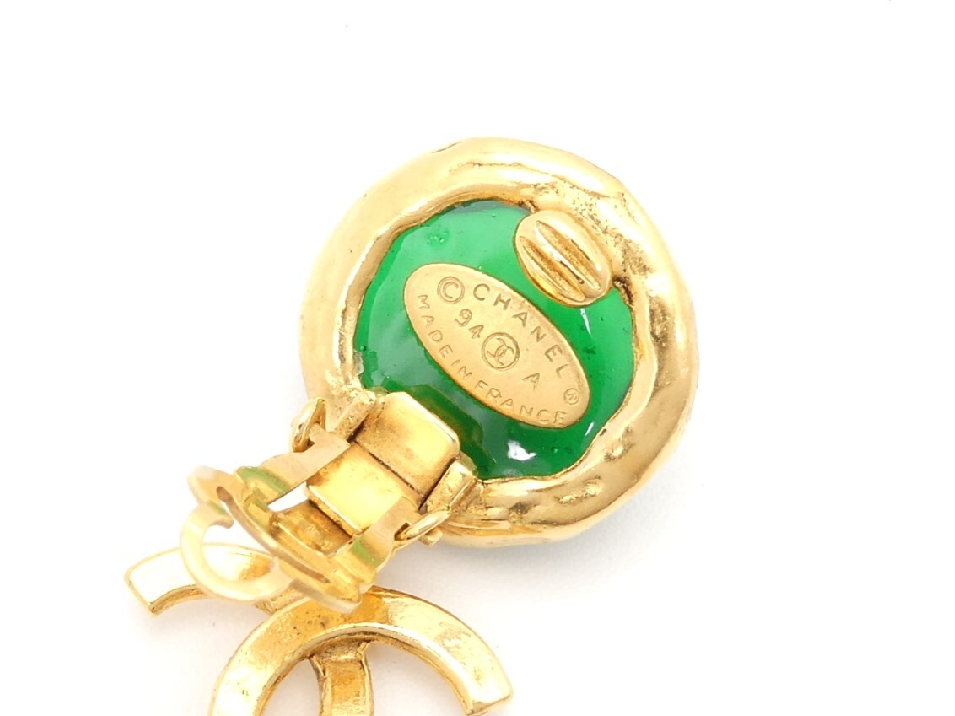 Coco Mark Gold Swing Earrings — view 5