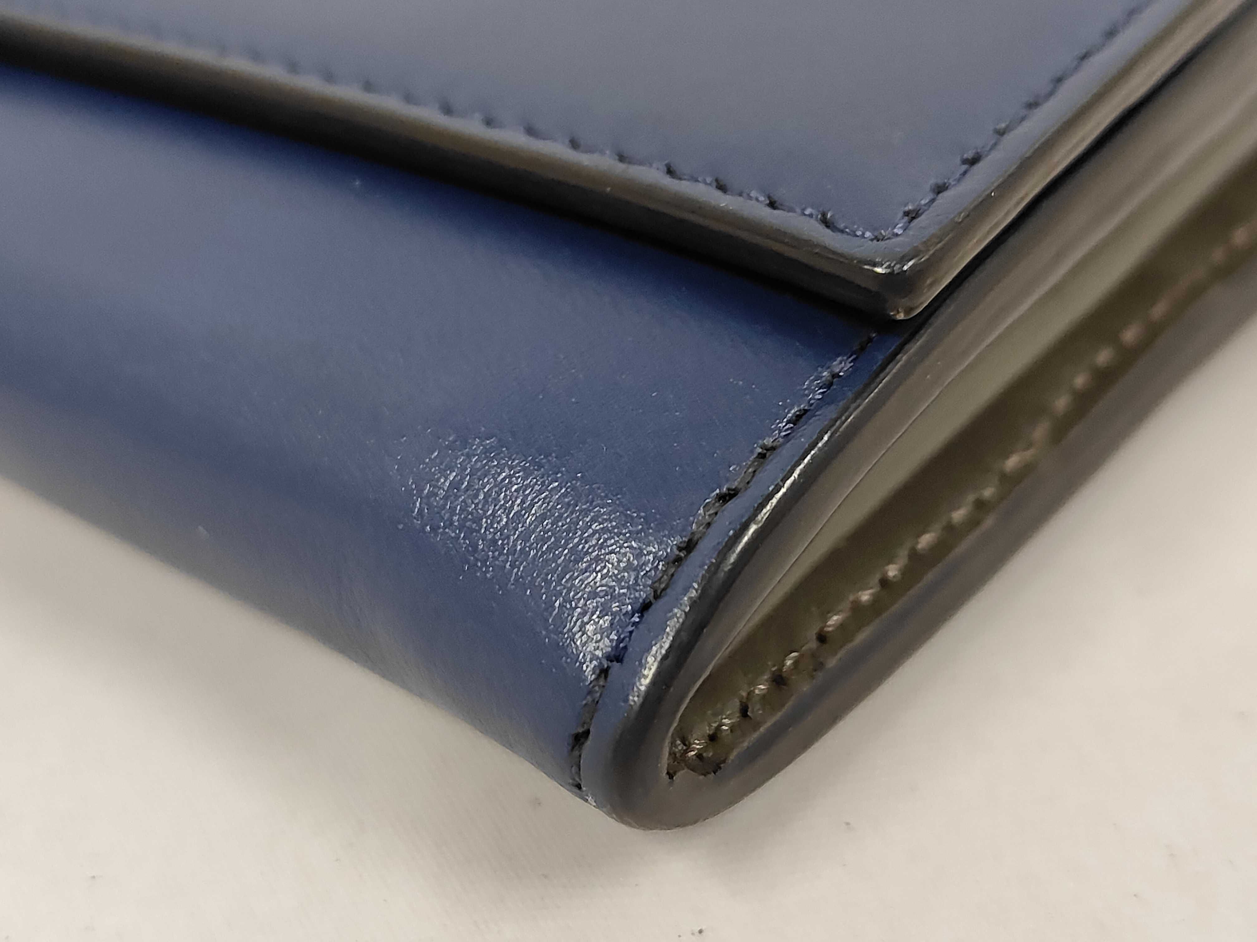Peekaboo 8M0377 Blue Leather Long Wallet — view 3