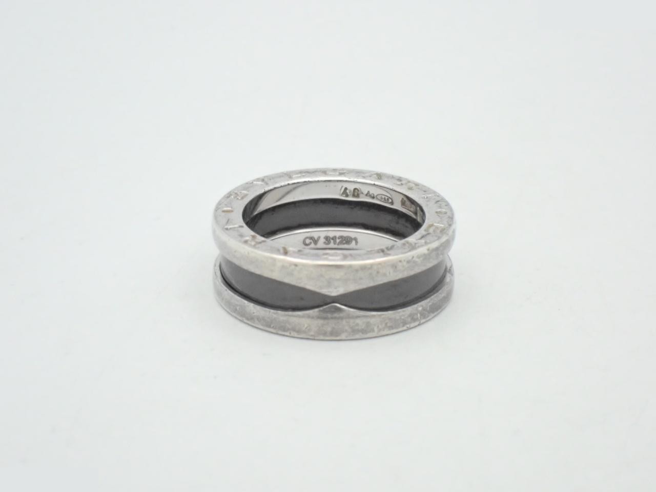 Save the Children 1-Band Ring, SV925 Silver/Black Ceramic — view 2