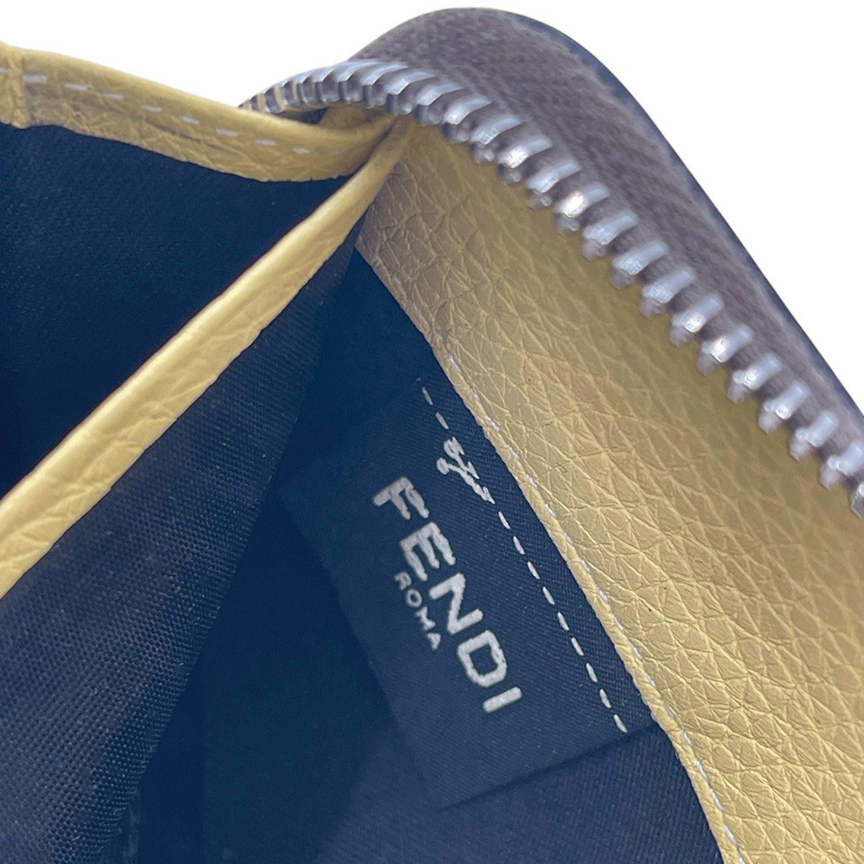 7M0210 Zip-Around Wallet, Leather, Genuine Leather, Logo Accent, Taupe. — view 11