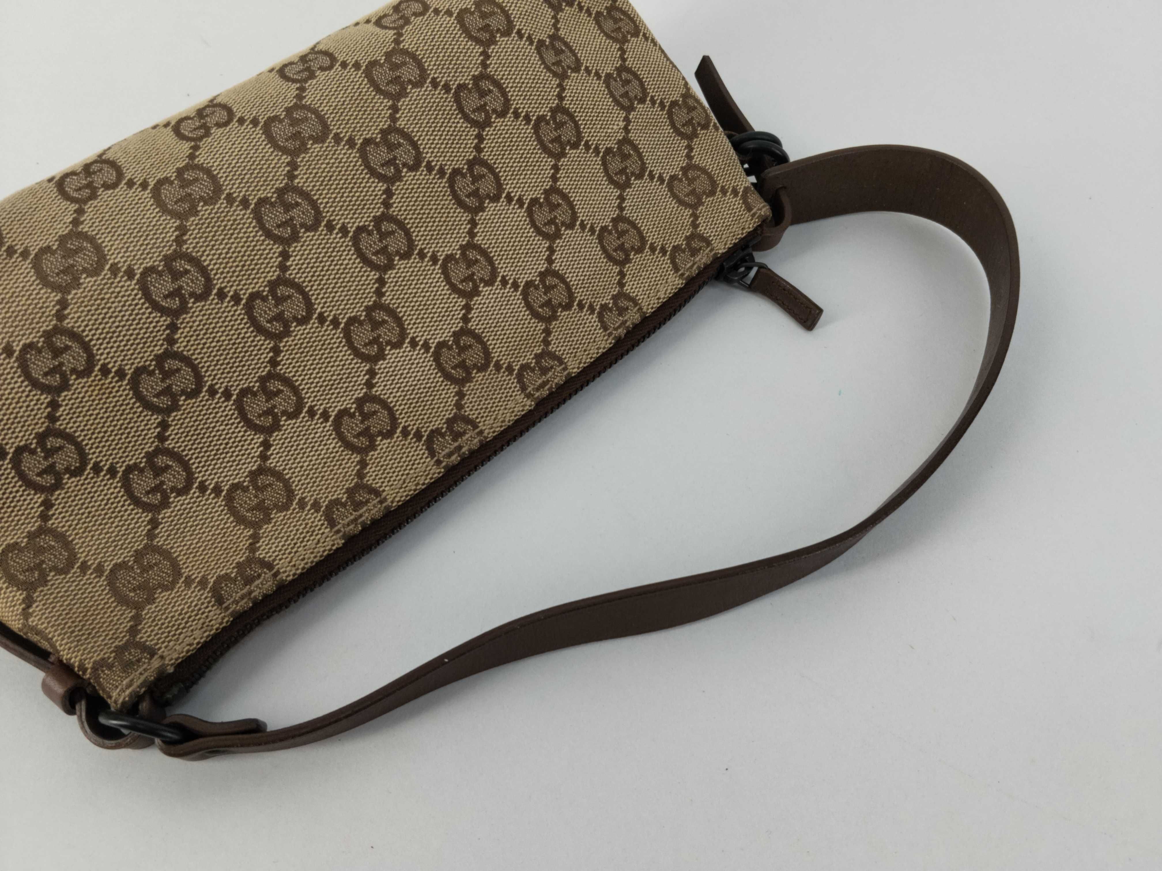 GG Canvas Handbag, Brown — view 3