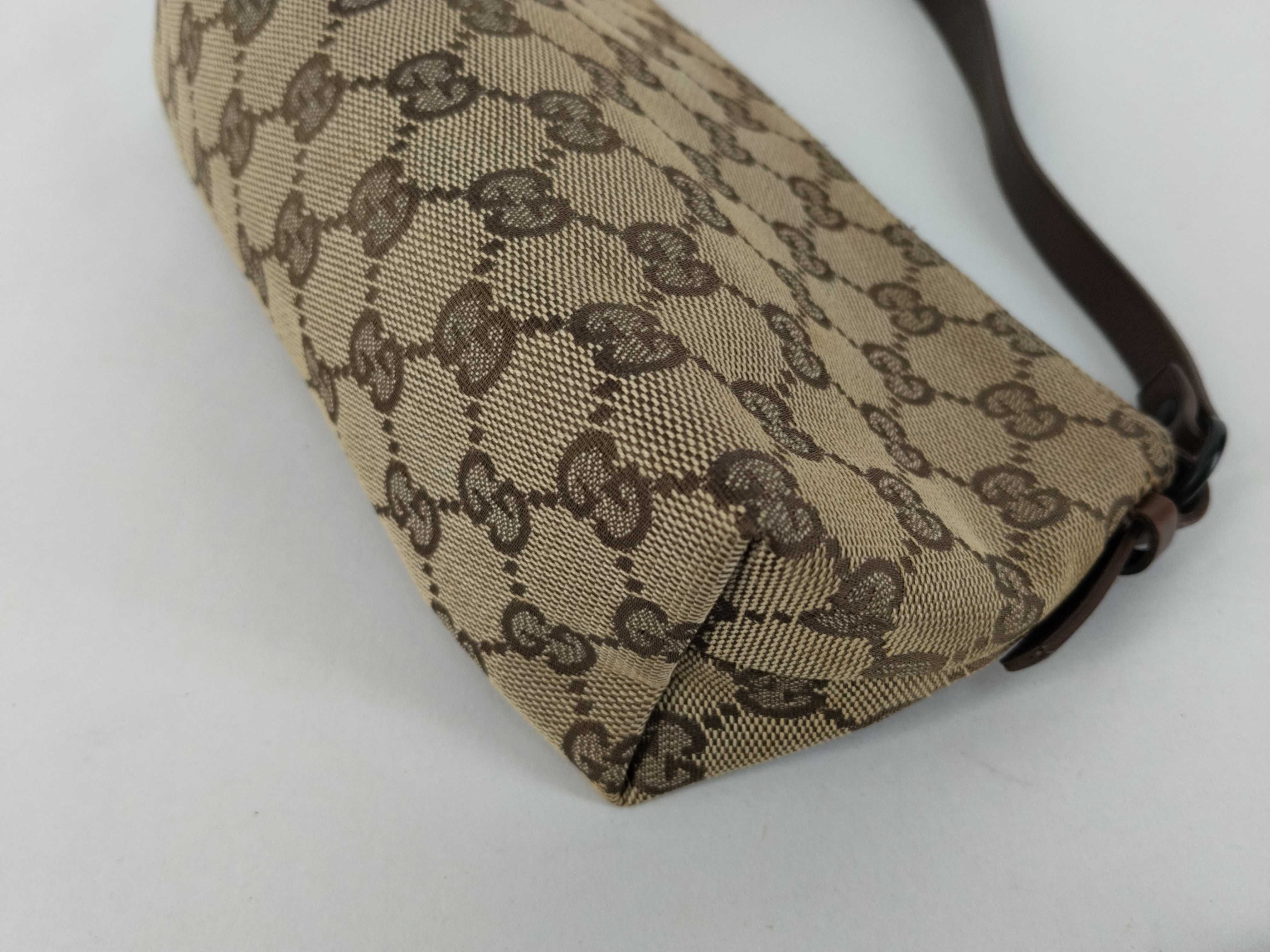 GG Canvas Handbag, Brown — view 6