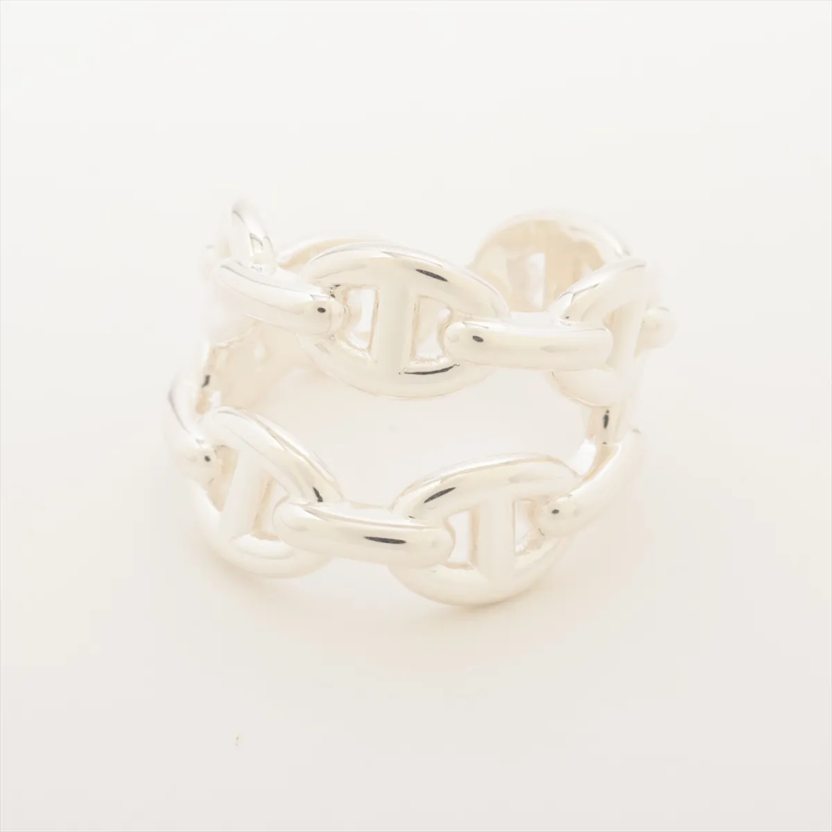 Chaine d'Ancre Enchainée Double 2025 Ring, Size 52, 925 Sterling Silver, 8.0g, 25AG433991.