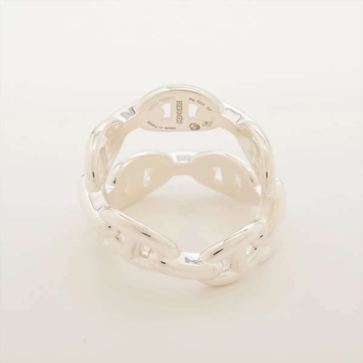 Chaine d'Ancre Enchainée Double 2025 Ring, Size 52, 925 Sterling Silver, 8.0g, 25AG433991. — view 2
