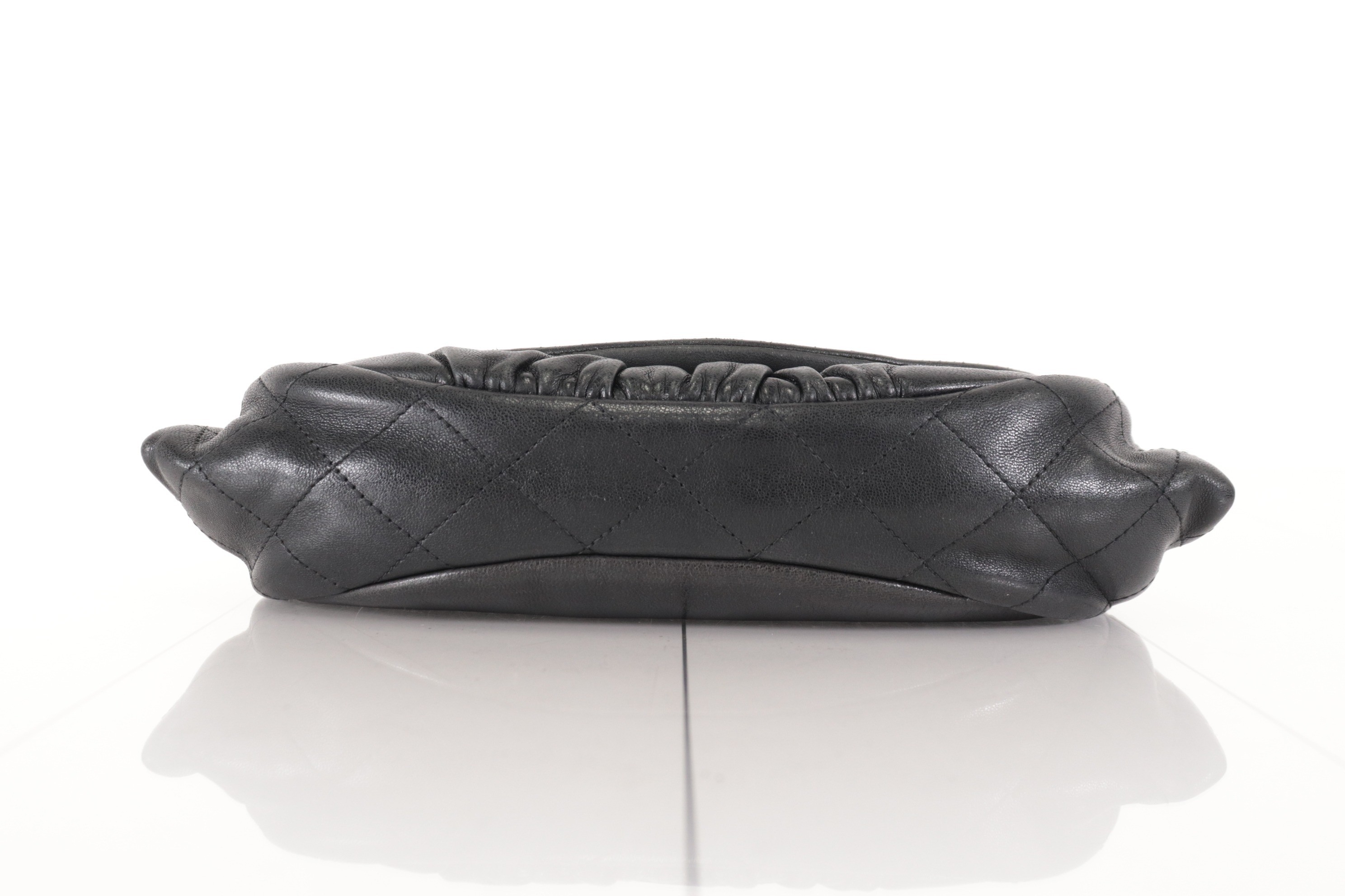 Coco Mark Lamb Chain Wallet, Silver Hardware, Series 14 — view 7