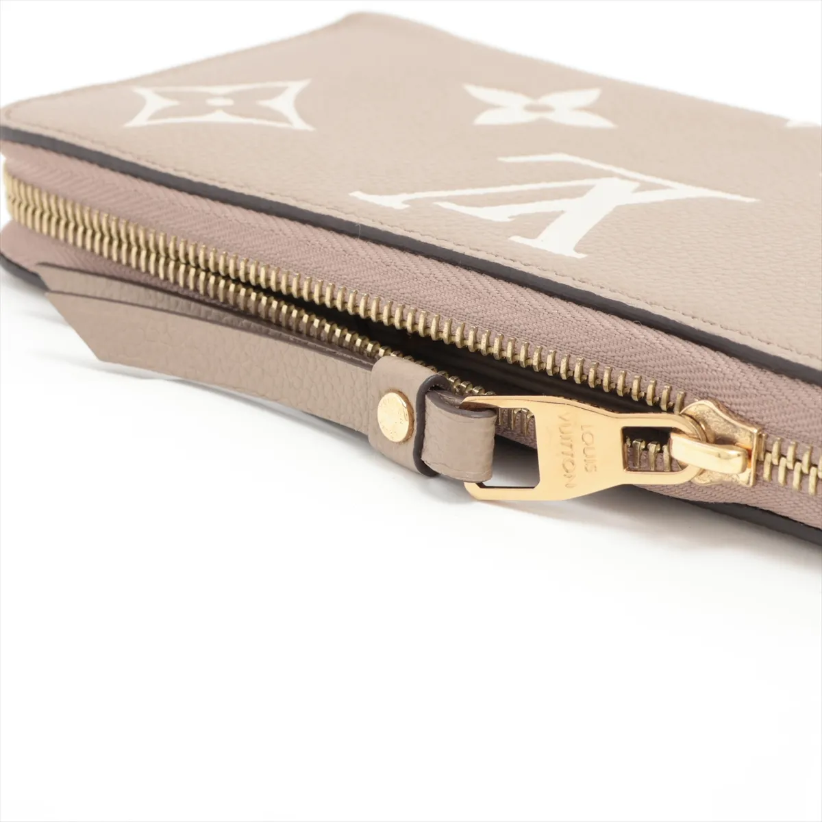 Bicolor Monogram Empreinte Zippy Wallet M69794 Tourtrell Crème Round Zip Wallet (RFID detected) — view 14