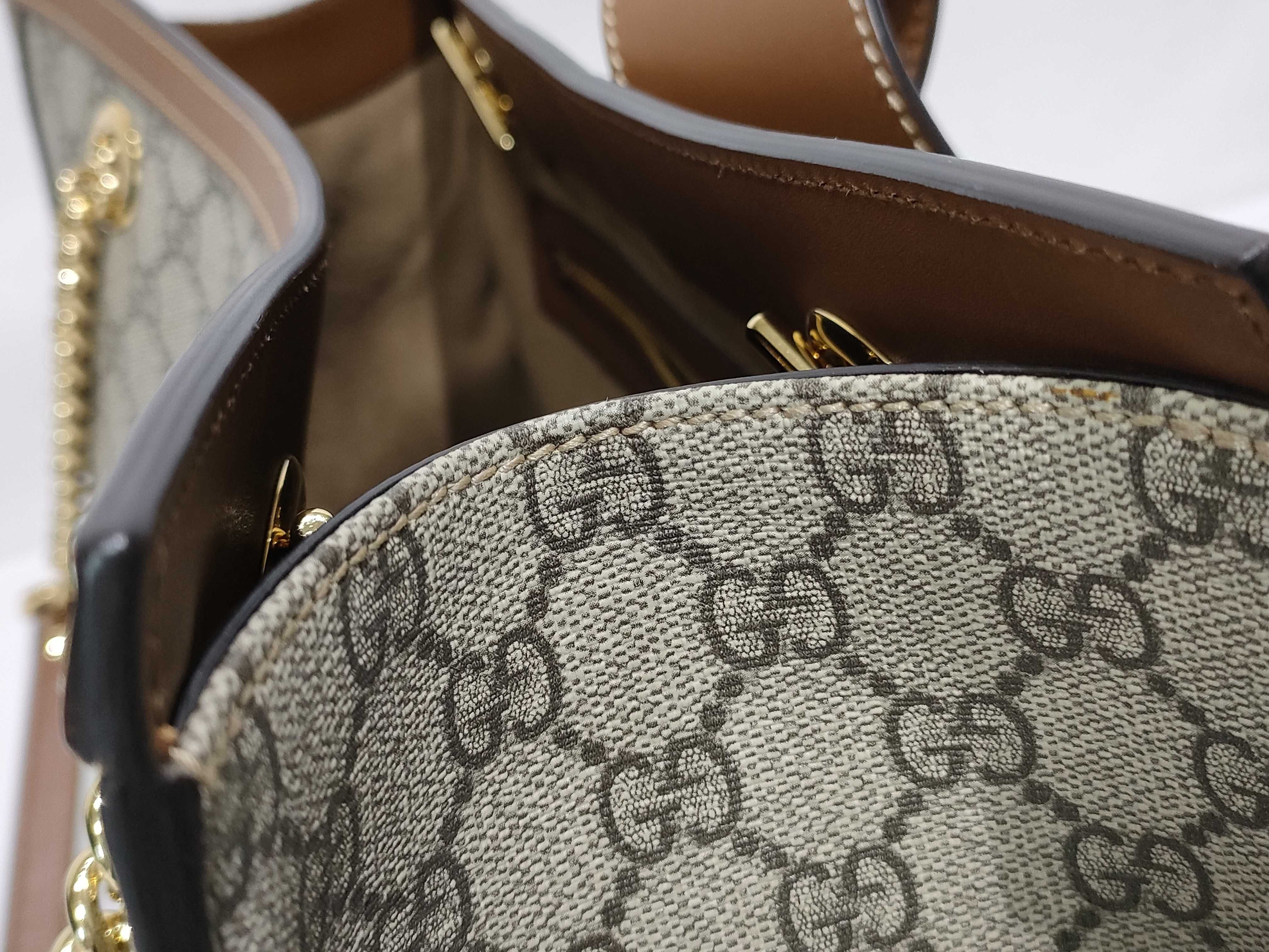 GG Supreme Padlock Chain Shoulder Tote Bag Shoulder Bag — view 12