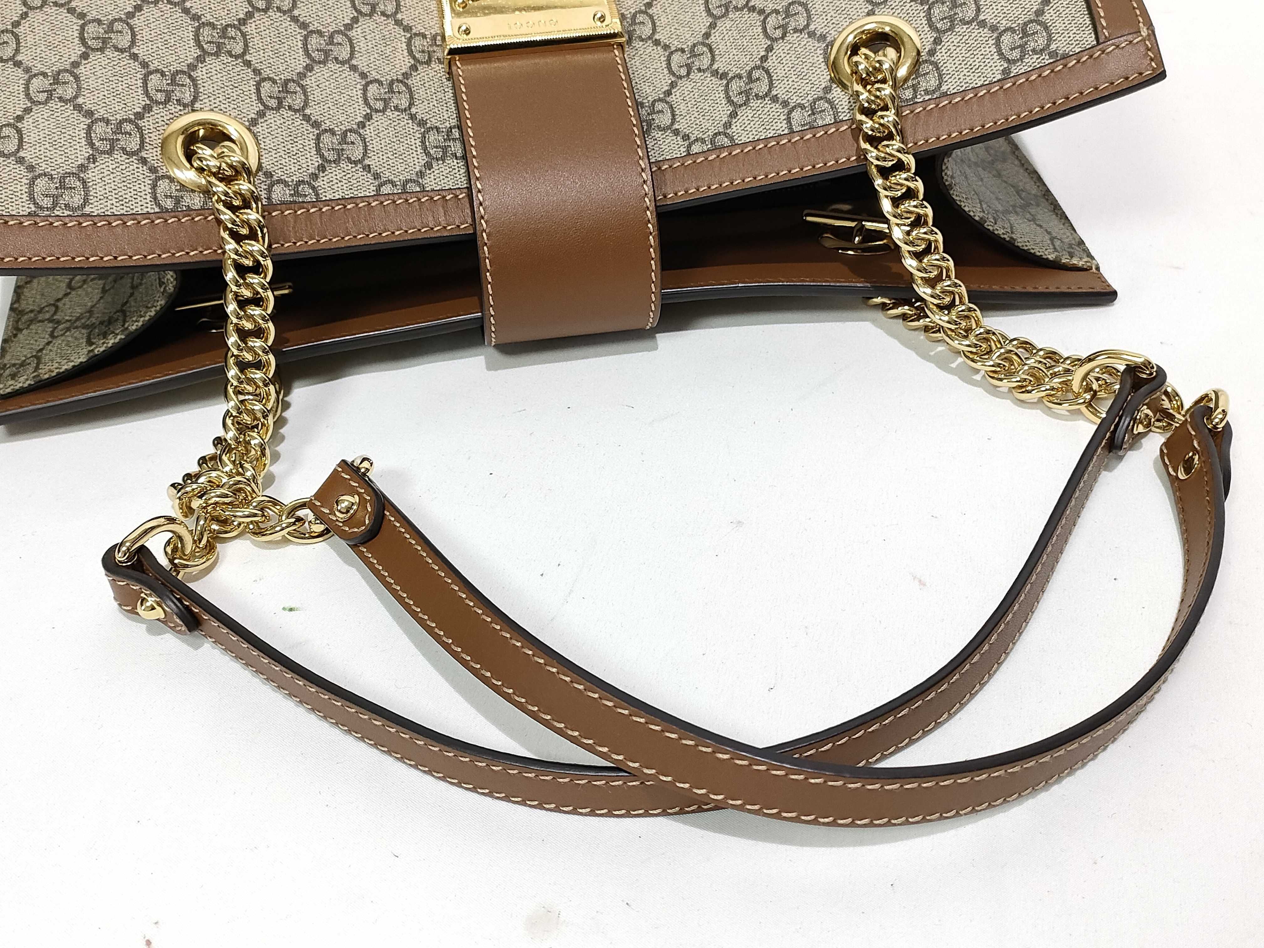 GG Supreme Padlock Chain Shoulder Tote Bag Shoulder Bag — view 3