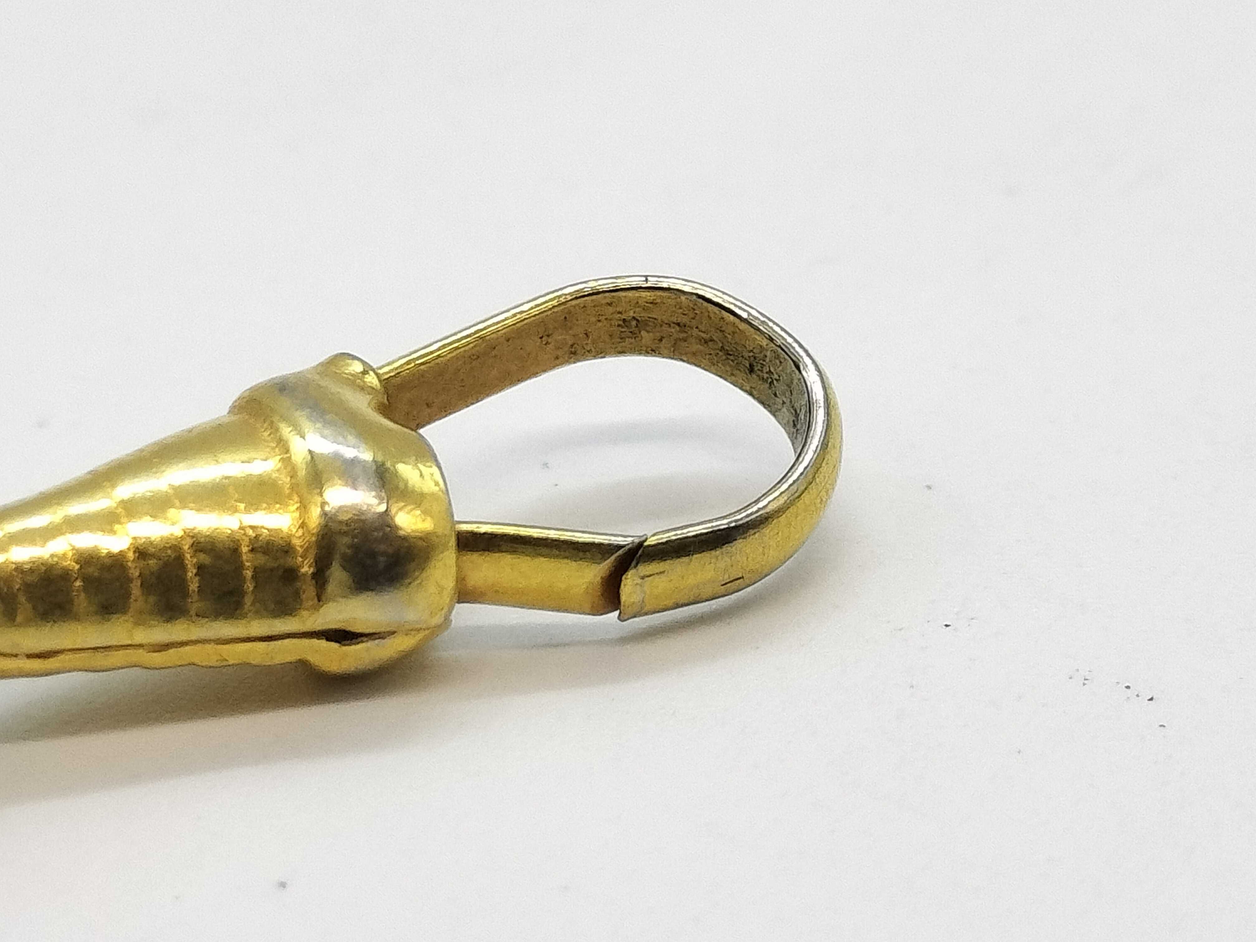 Old Gucci Crest Charm Keychain Key Case — view 4
