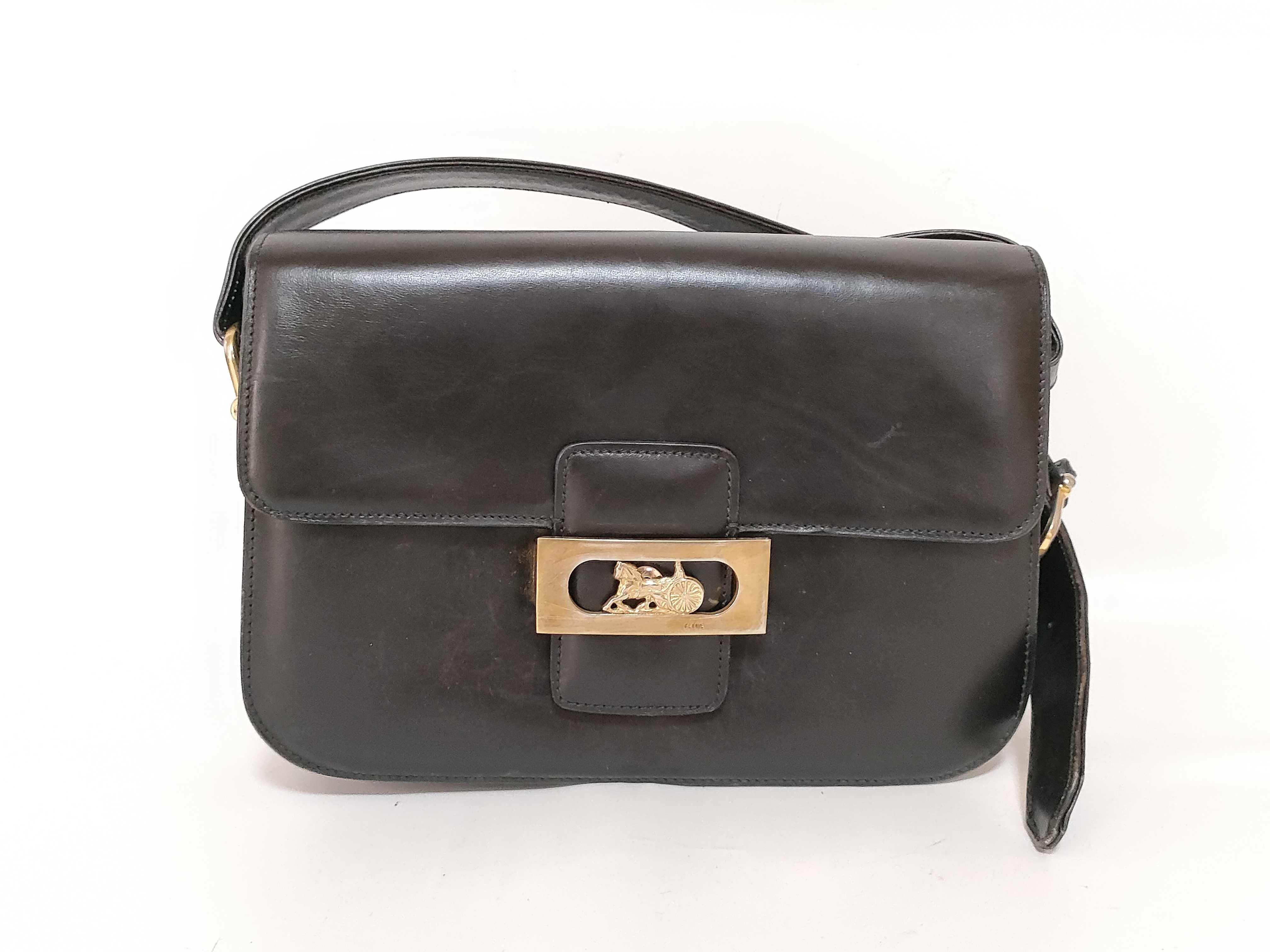 Shoulder Bag with Carriage Hardware