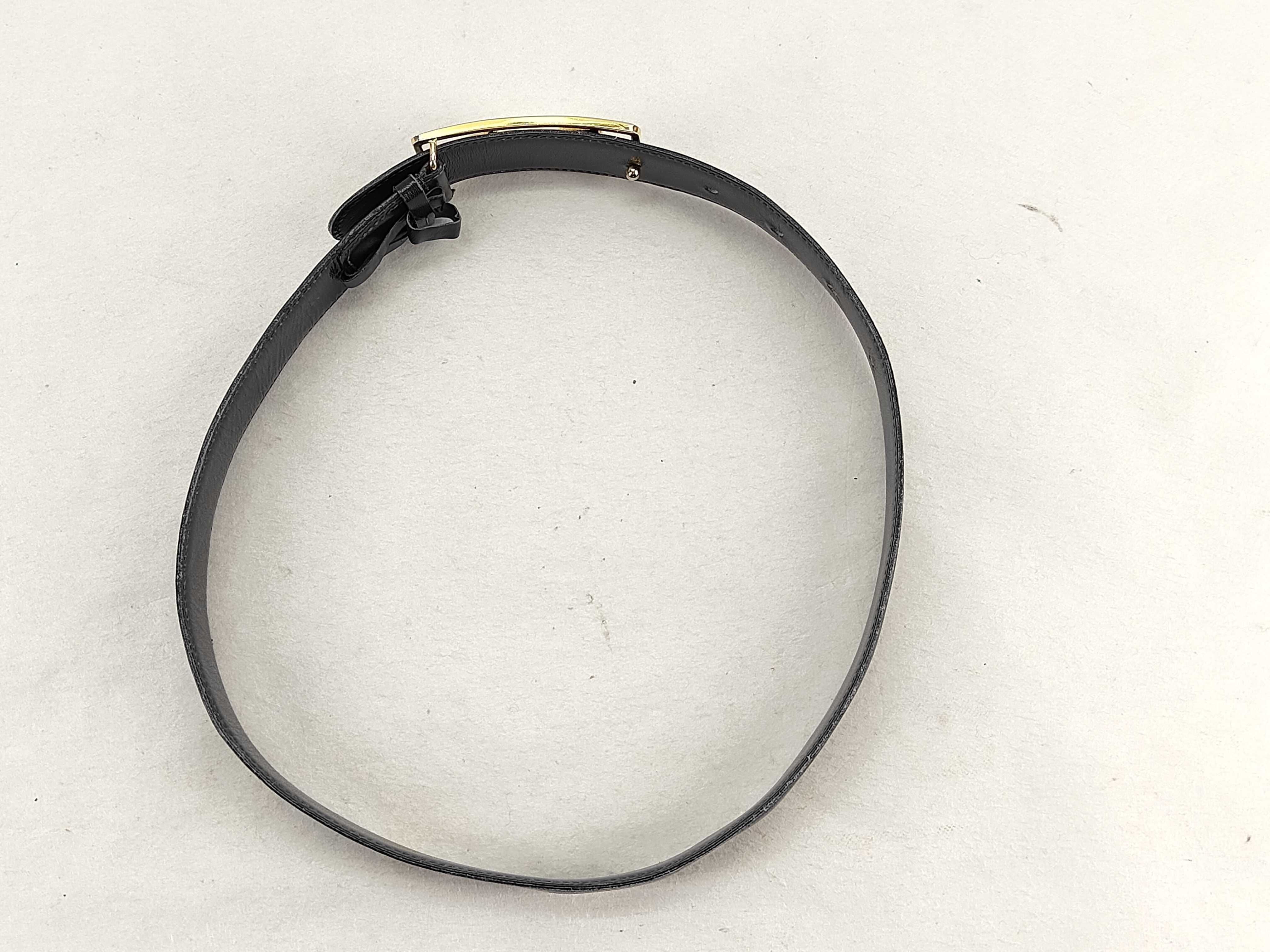 leather belt with carriage hardware. — view 3
