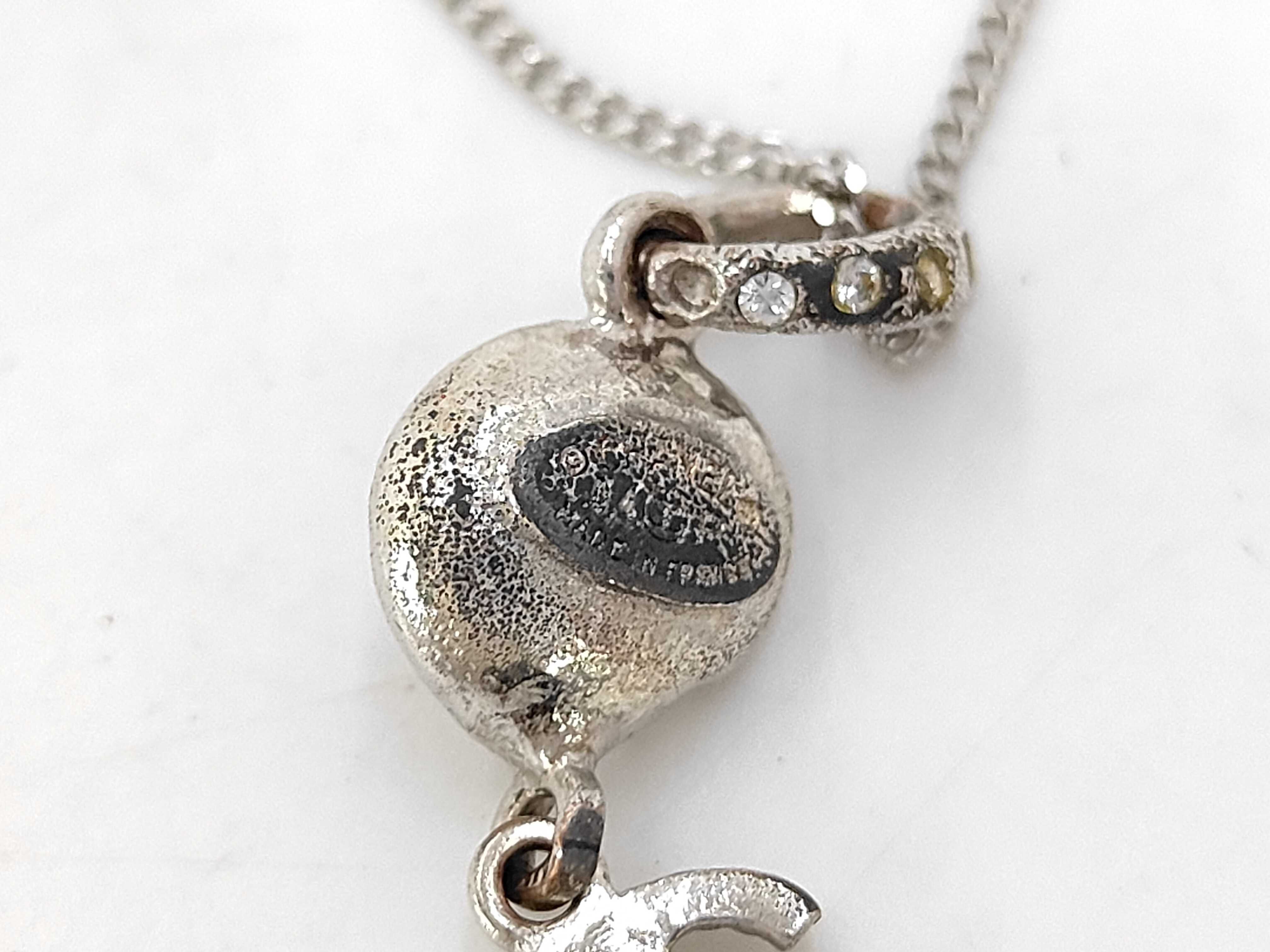 Coco Mark Camellia Rhinestone Necklace 04P — view 3
