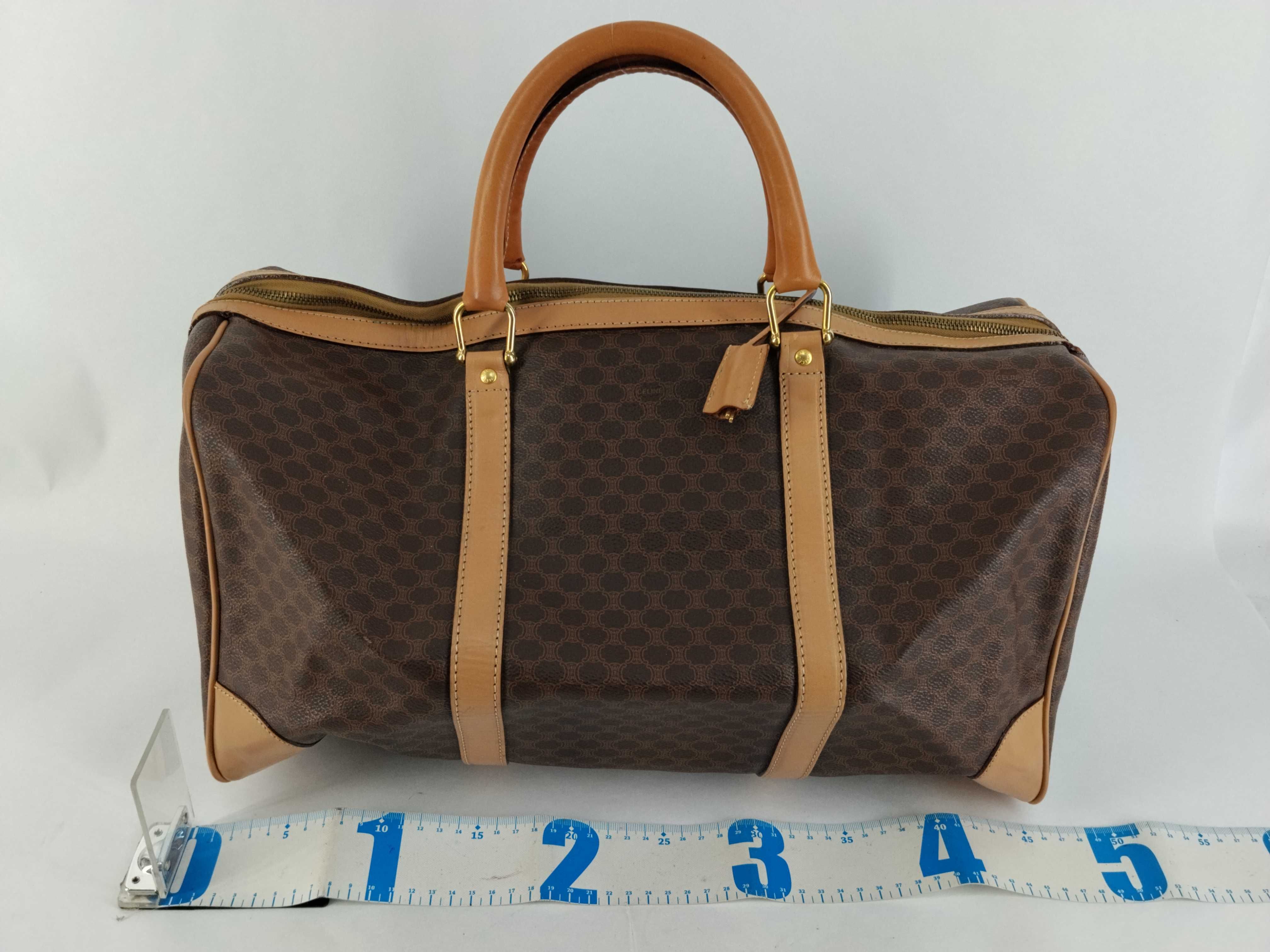 Macadam PVC Boston Bag (Brown) — view 2