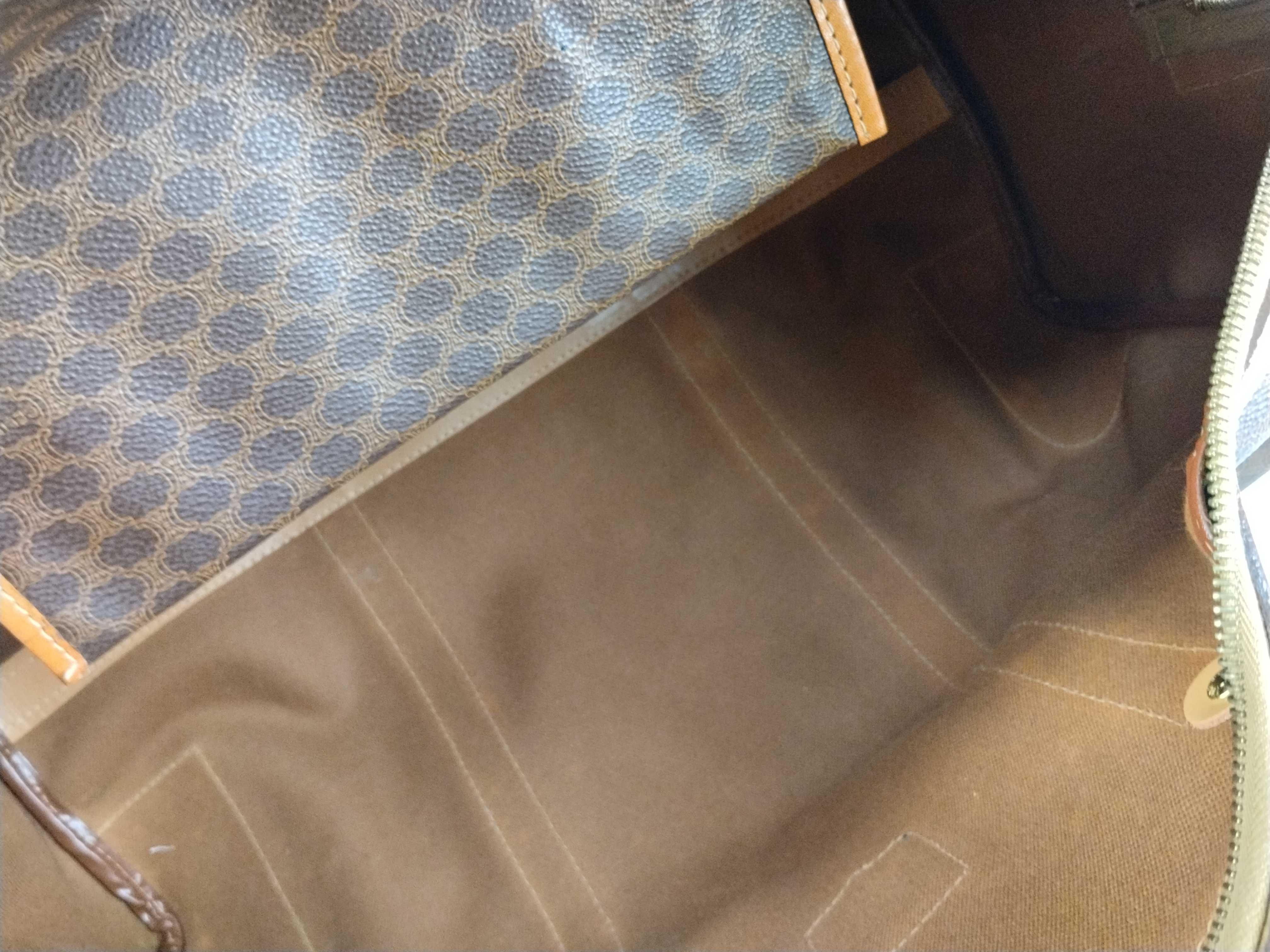 Macadam PVC Boston Bag (Brown) — view 12
