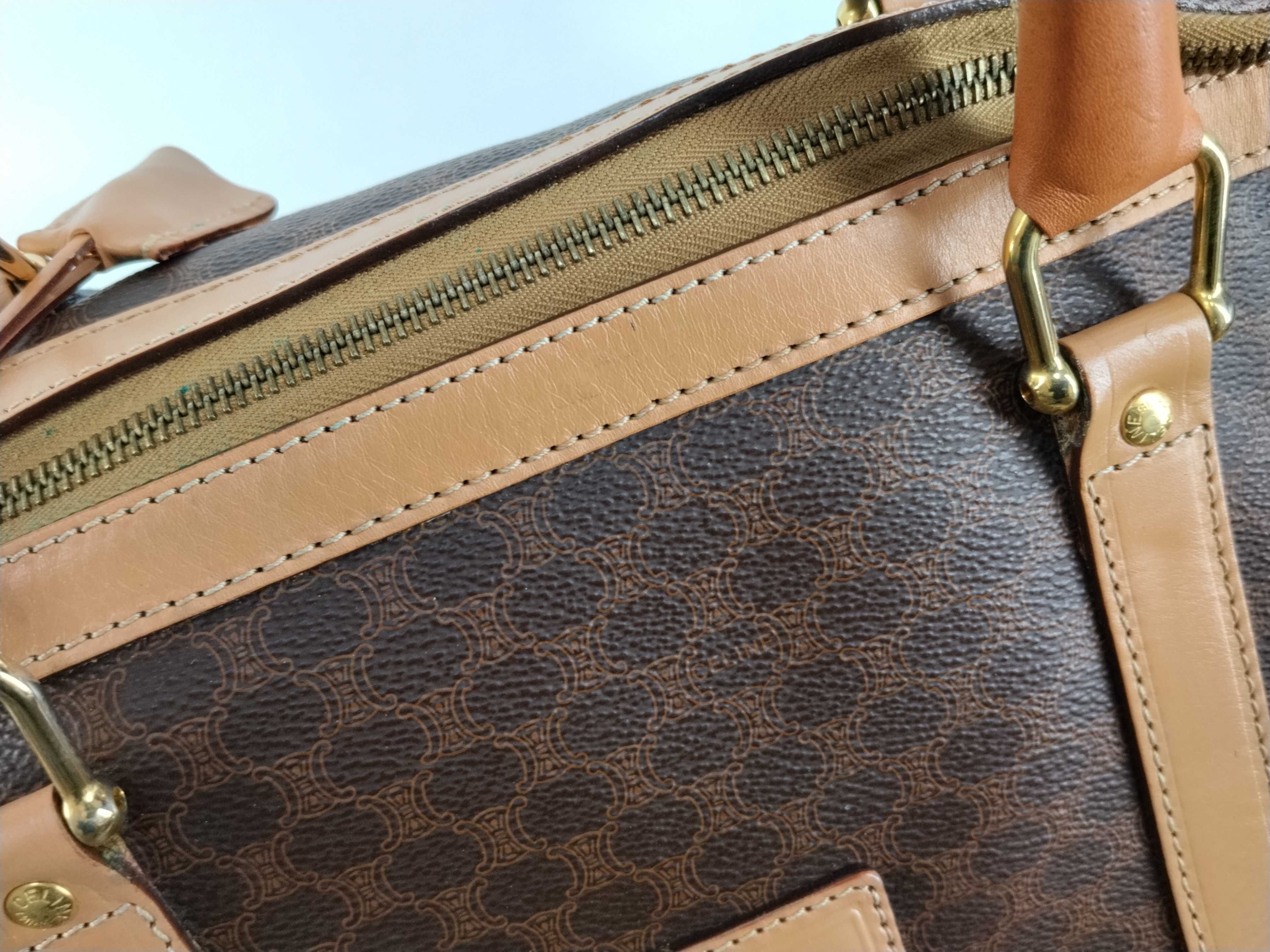 Macadam PVC Boston Bag (Brown) — view 10