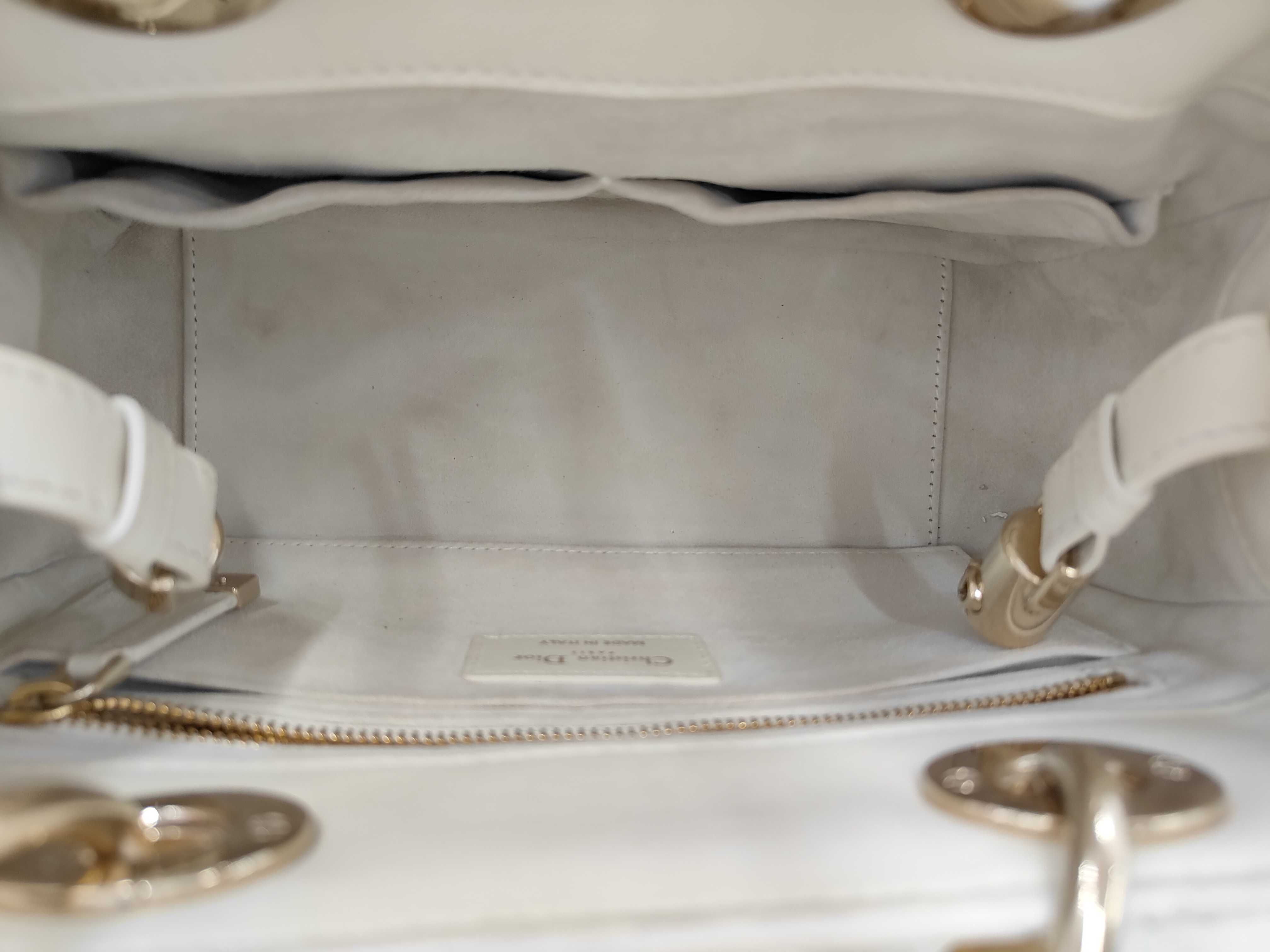 Lady Dior M0697OVJX Lady 95.22 Small White Handbag — view 8