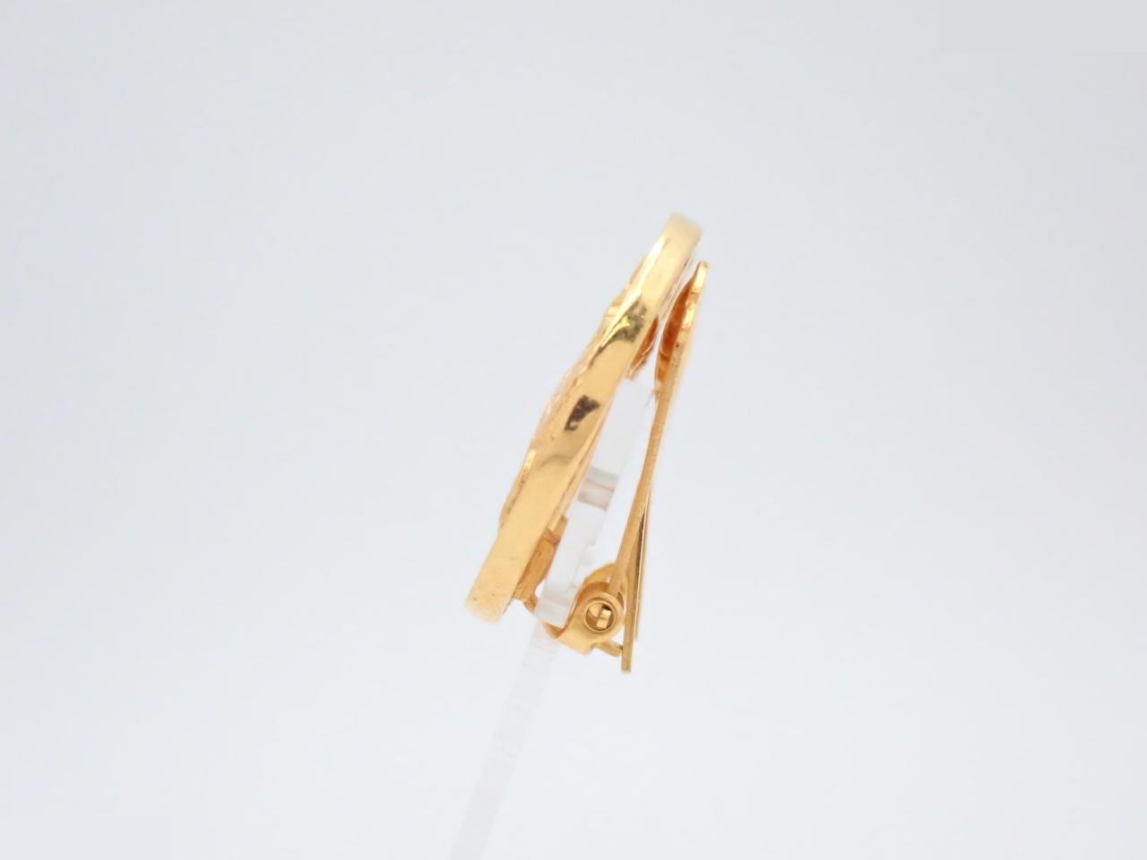 Round gold earrings — view 3
