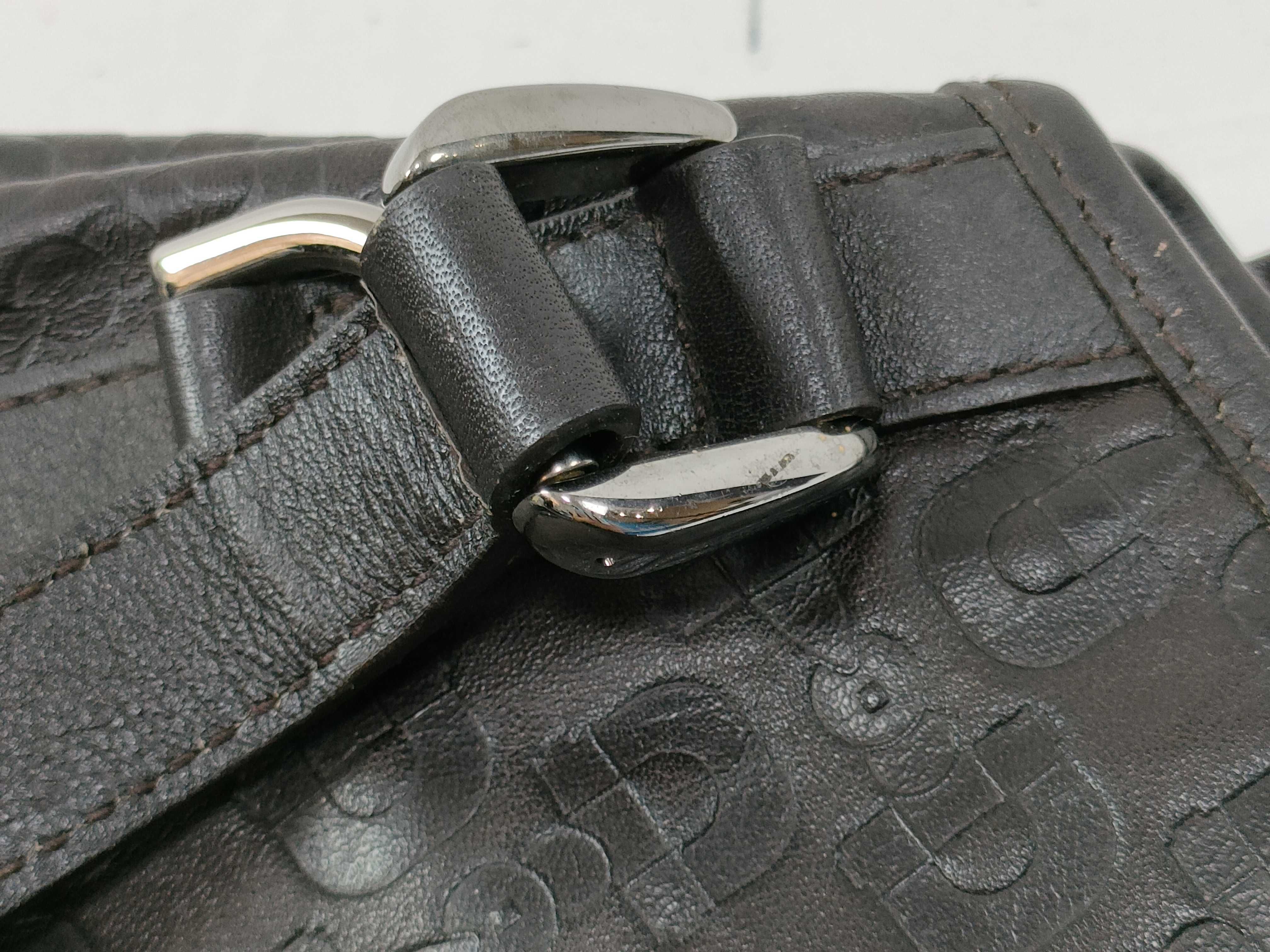 Black Leather Horsebit Shoulder Bag (Handbag) — view 12