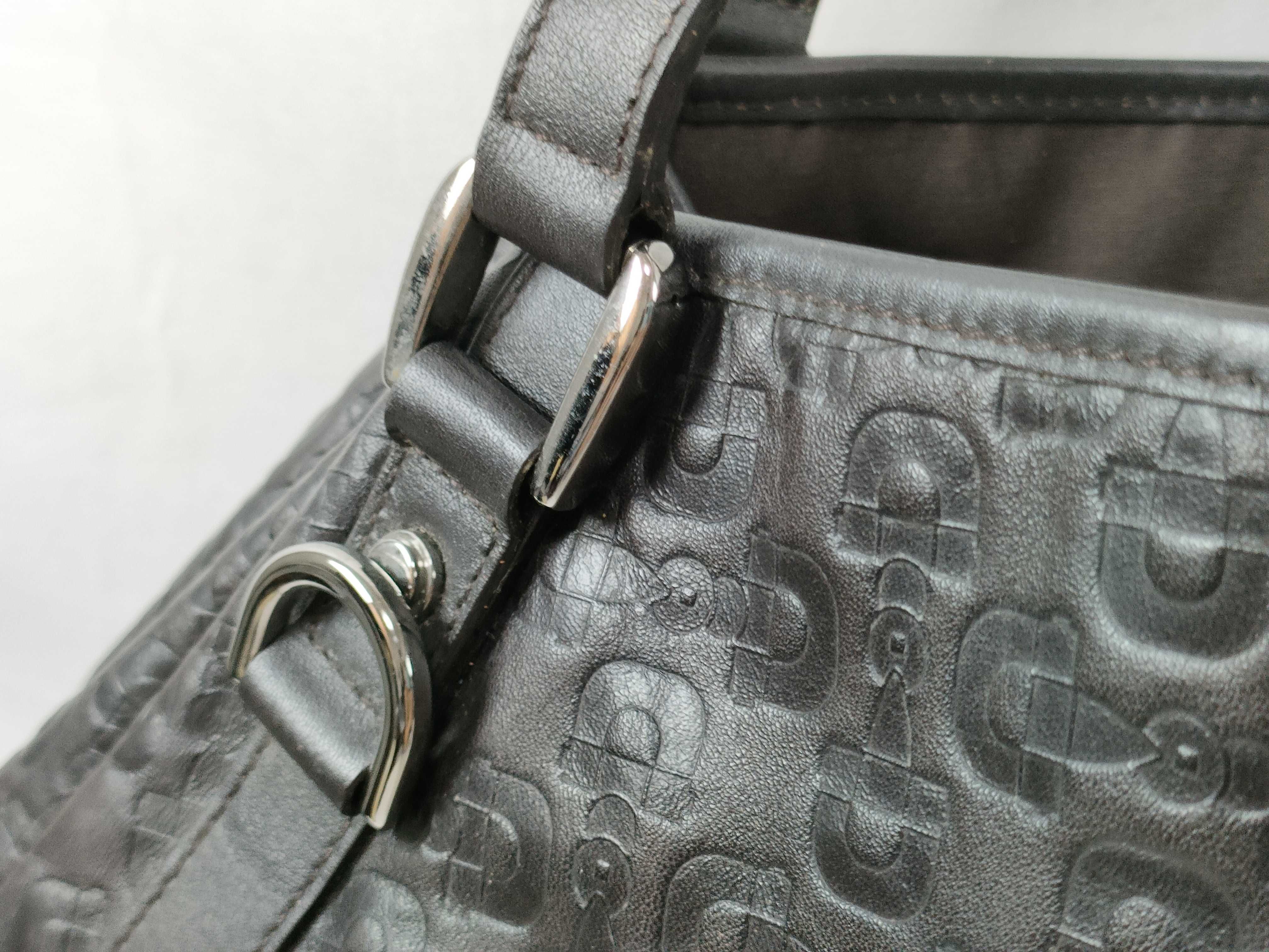 Black Leather Horsebit Shoulder Bag (Handbag) — view 4