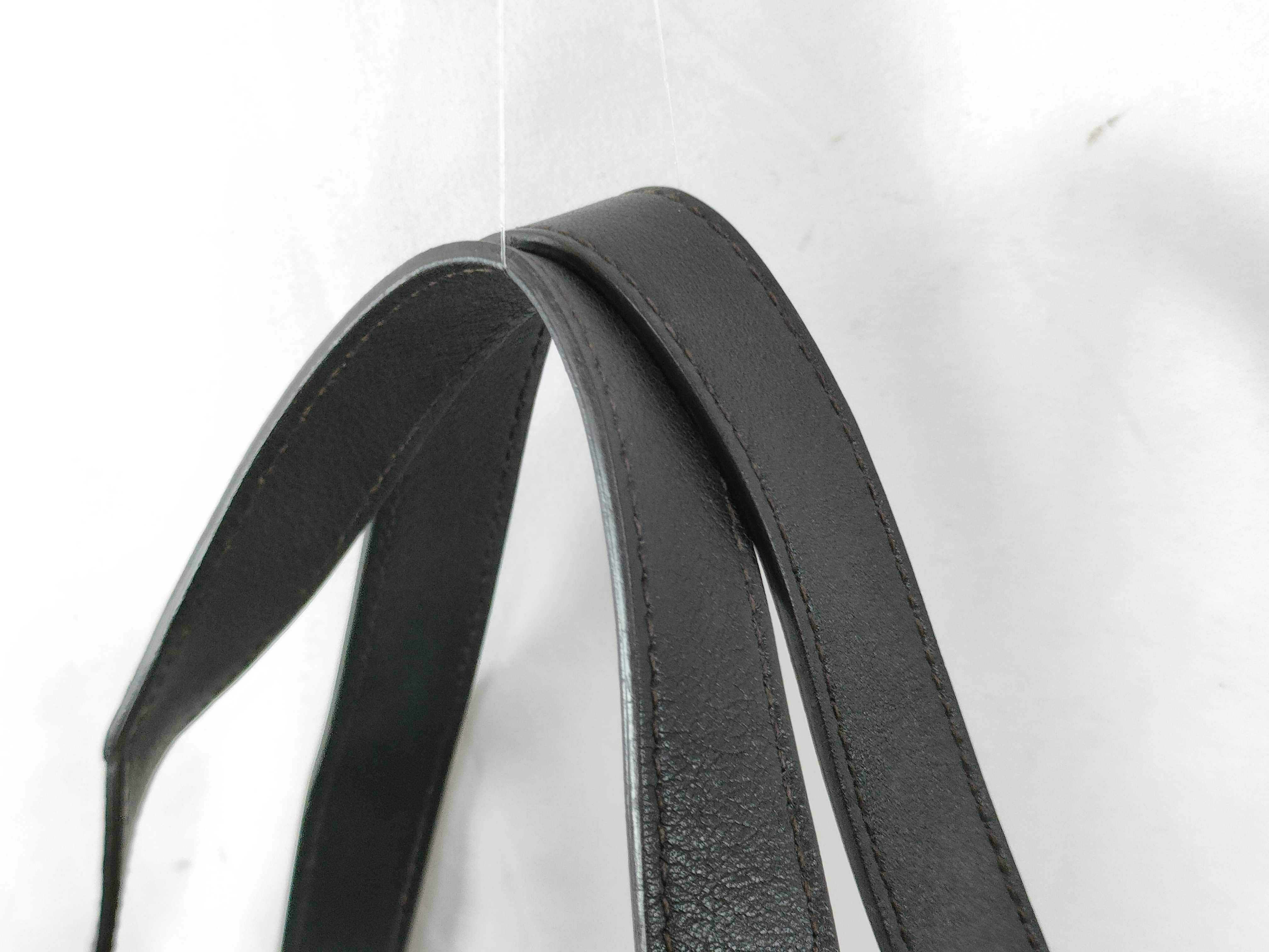 Black Leather Horsebit Shoulder Bag (Handbag) — view 5
