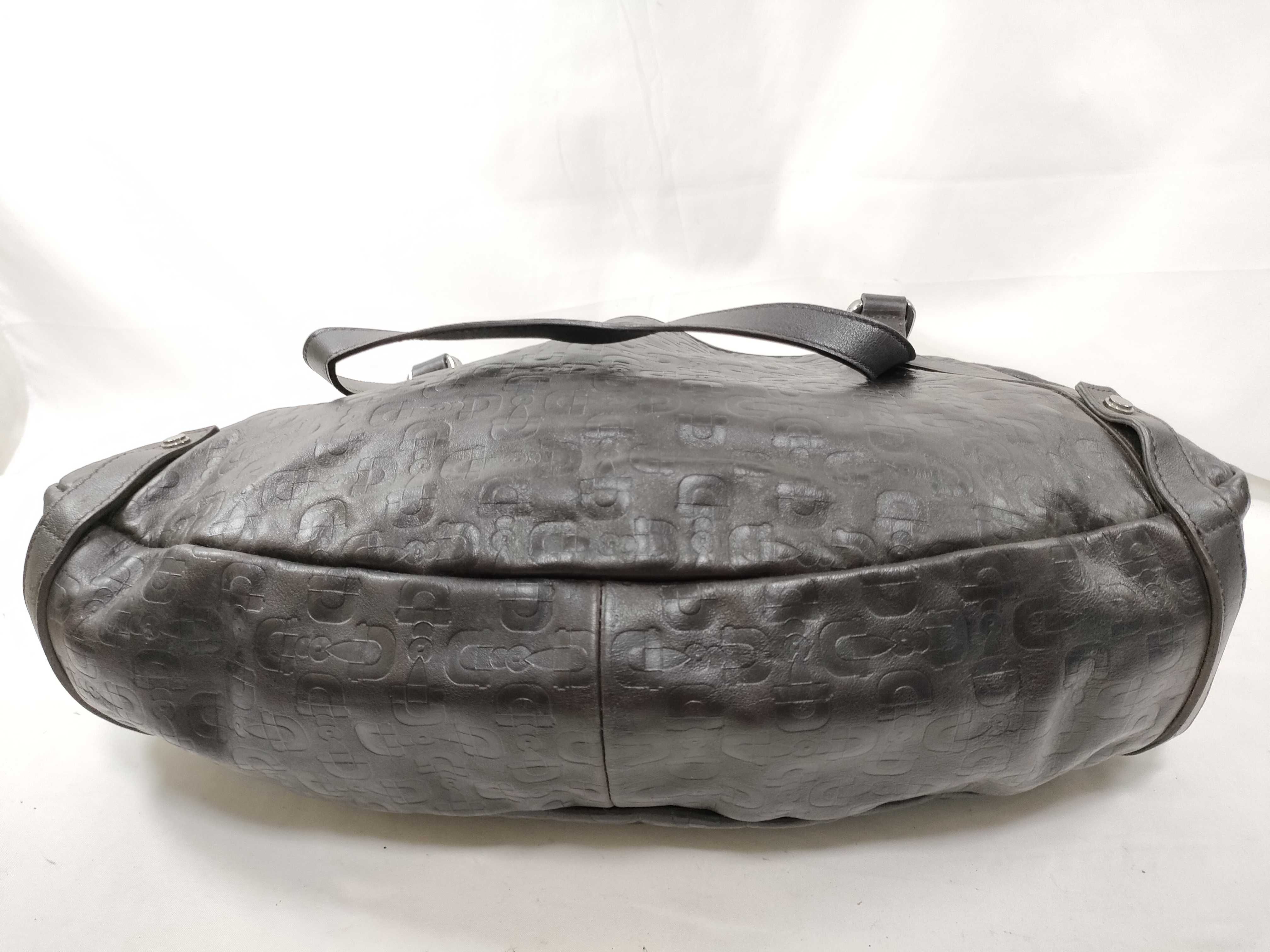 Black Leather Horsebit Shoulder Bag (Handbag) — view 6