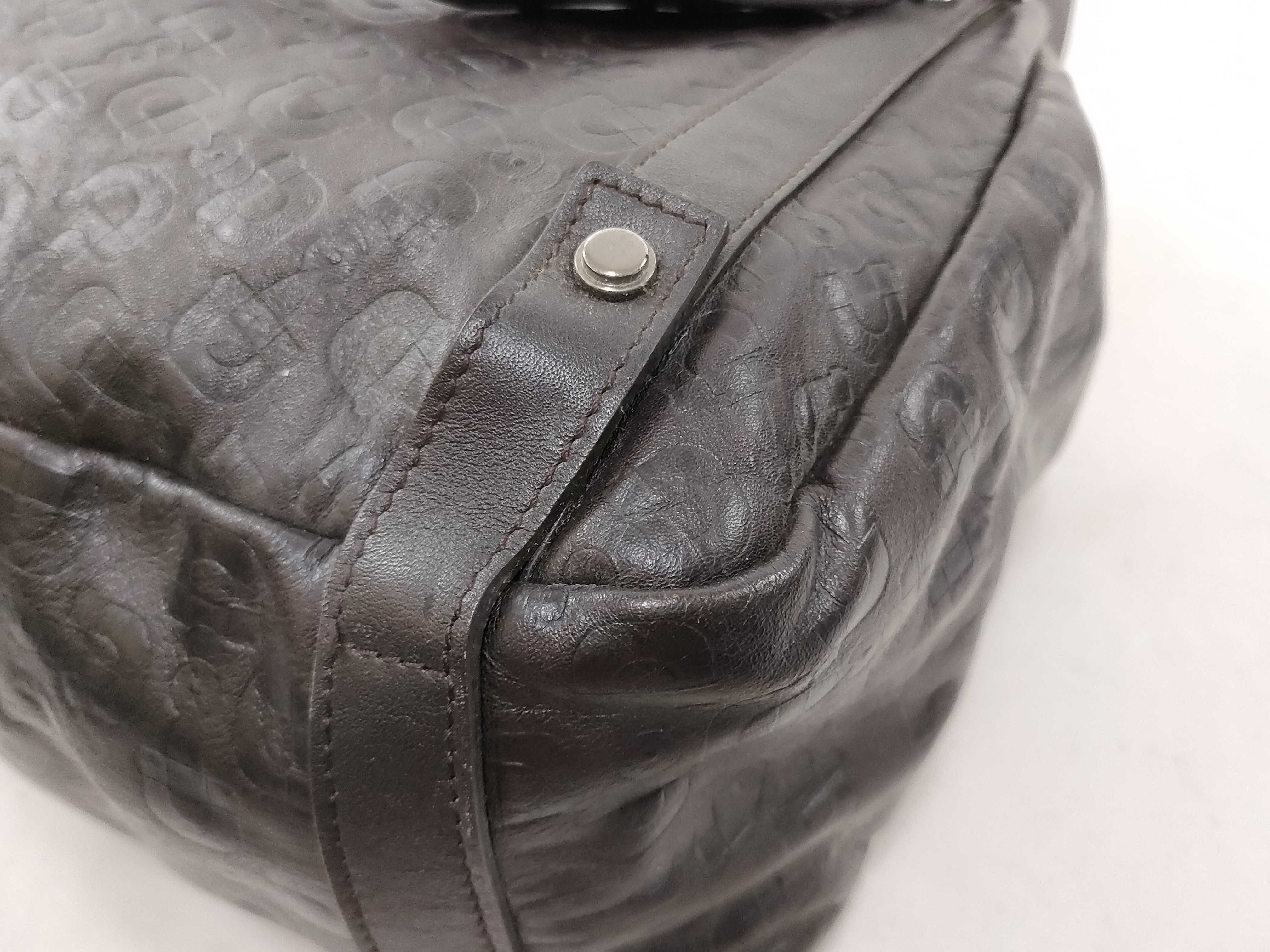 Black Leather Horsebit Shoulder Bag (Handbag) — view 7