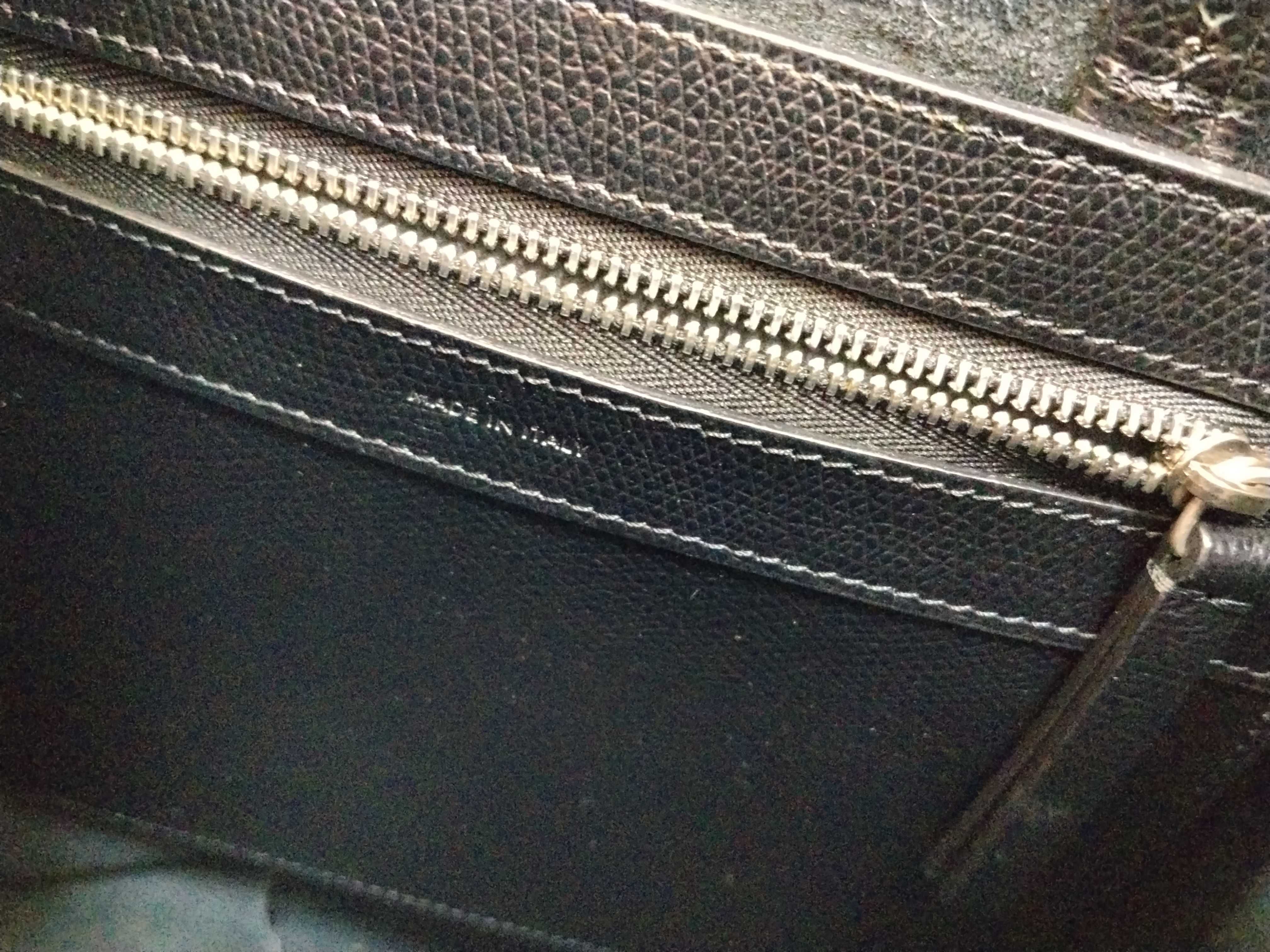 Vertical Cabas 2-way Tote Bag Shoulder Bag Black Tote Bag — view 11