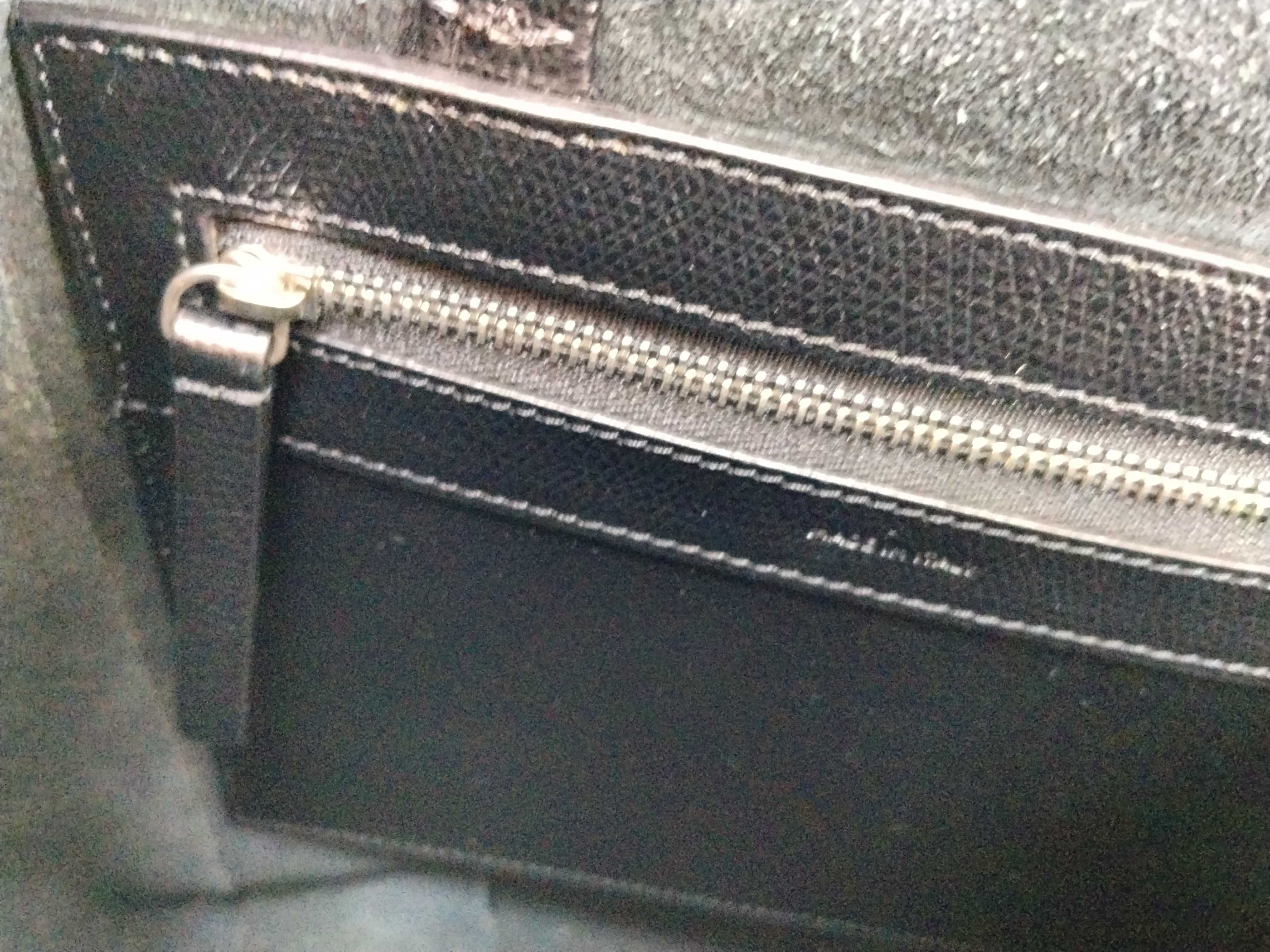 Vertical Cabas 2-way Tote Bag Shoulder Bag Black Tote Bag — view 13