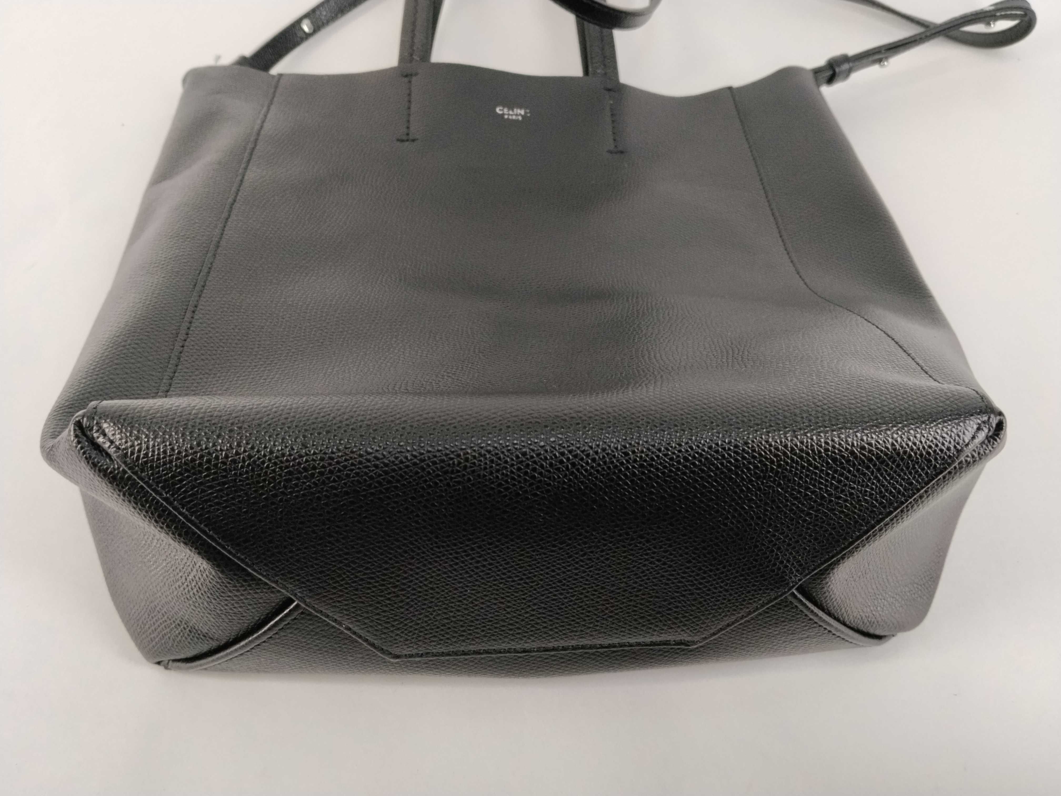 Vertical Cabas 2-way Tote Bag Shoulder Bag Black Tote Bag — view 7
