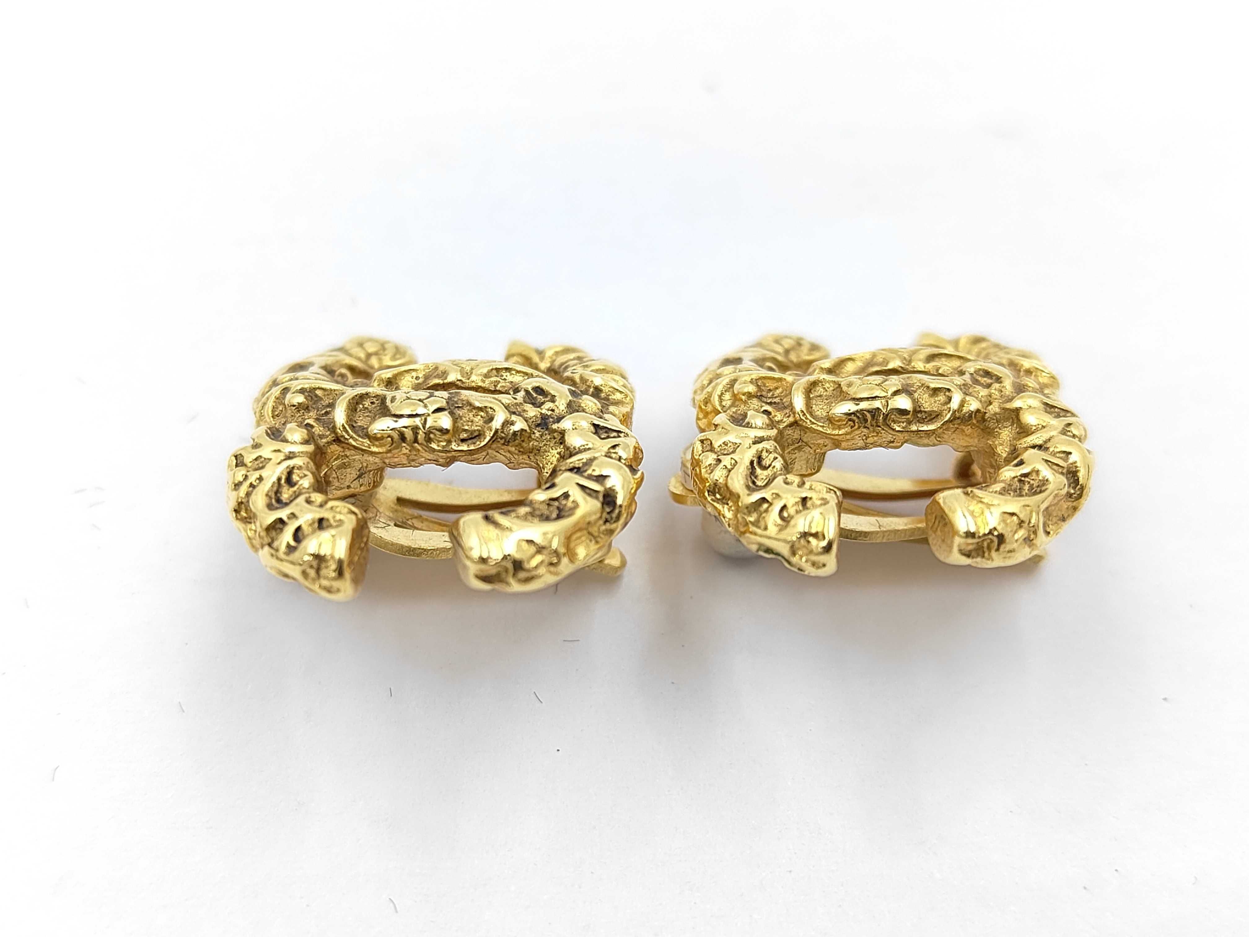 earrings with box, featuring the Coco Mark (magma) design. — view 3