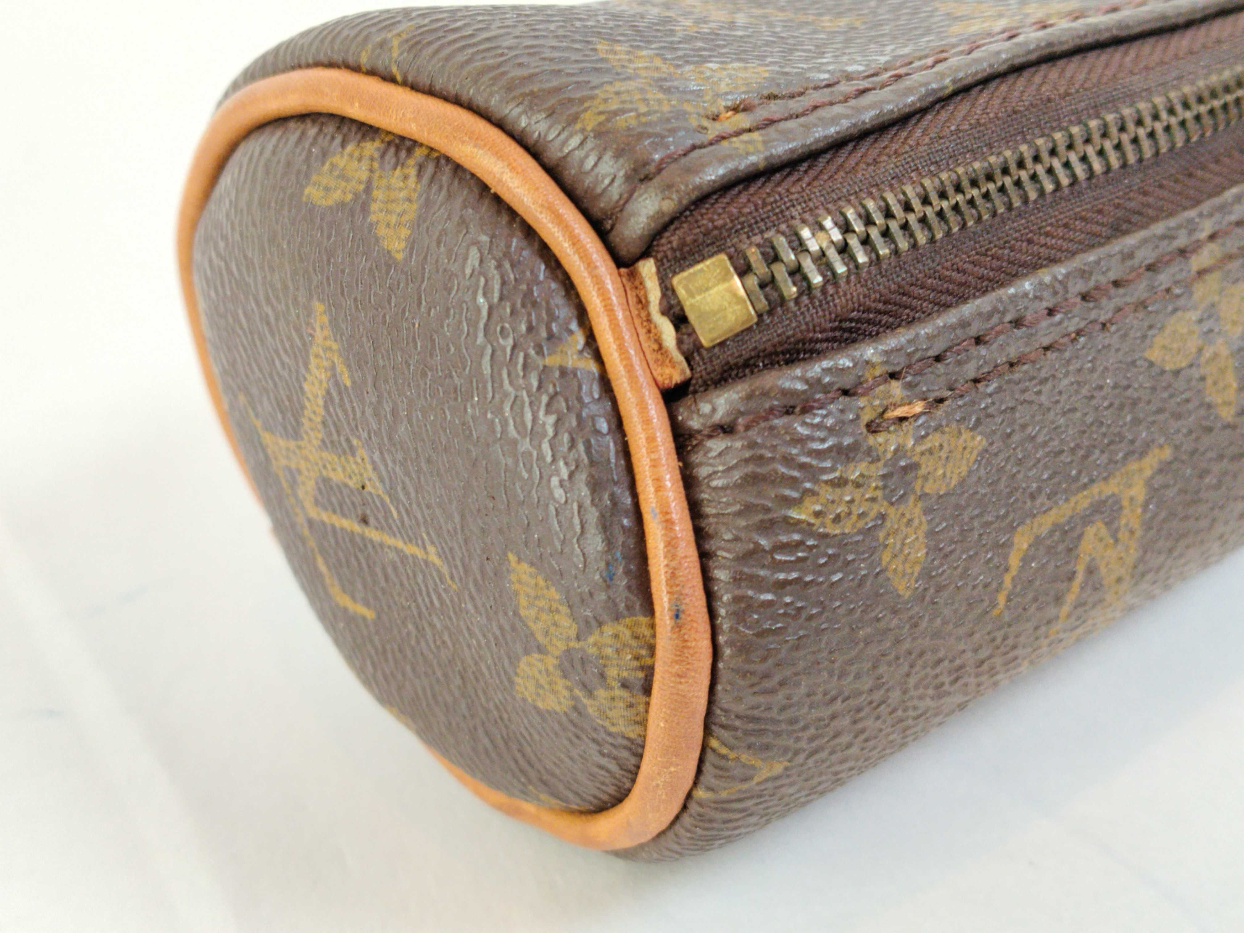 Monogram Louis Vuitton Cylindrical Pouch Monogram Pouch — view 3